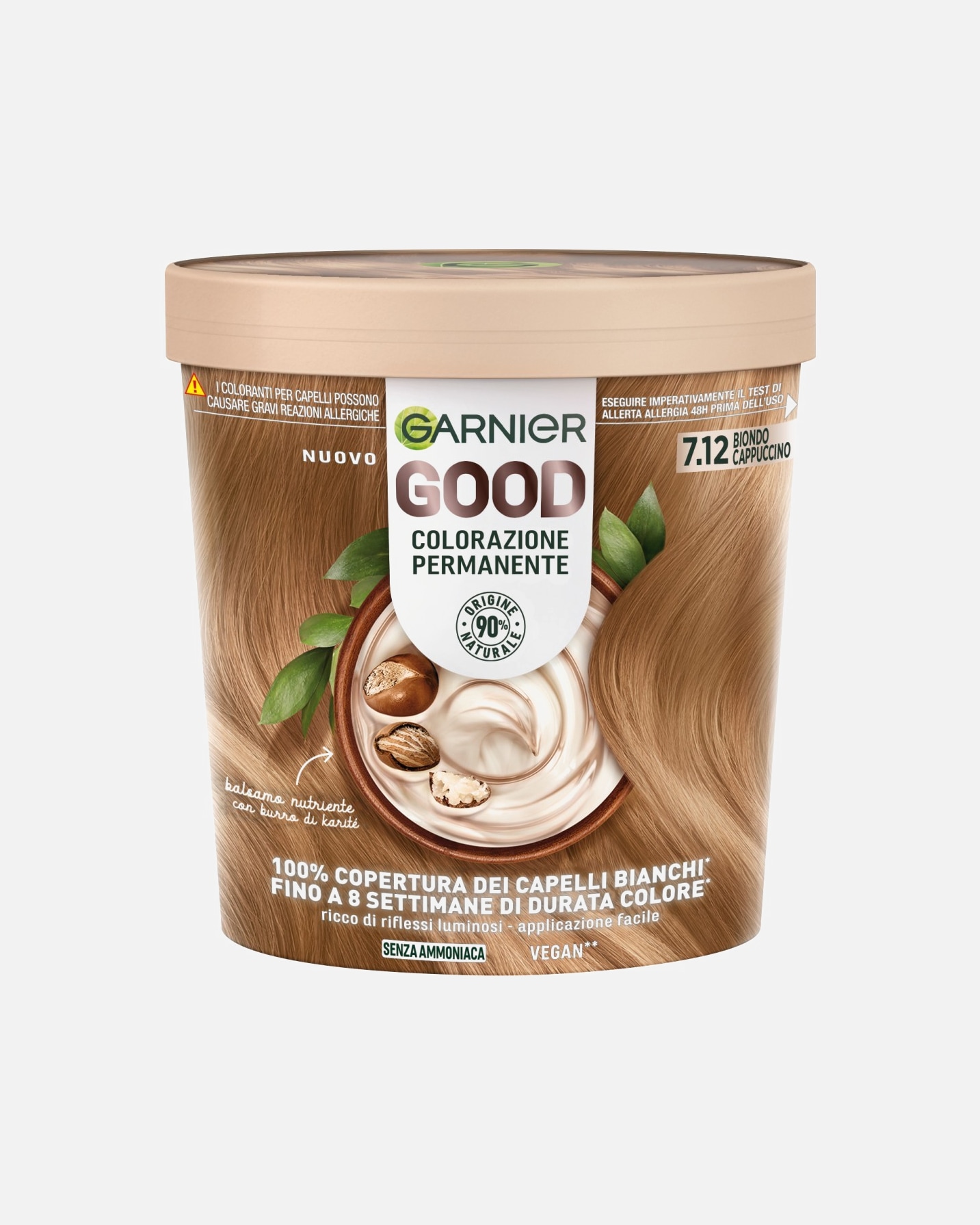 Colorazione capelli di Femmina GARNIER Garnier GOOD 3.0 CASTANO CIOCCOLATO FONDENTE, colorazione permanente senza ammoniaca, 90% di origine naturale BIONDO CAPPUCCINO