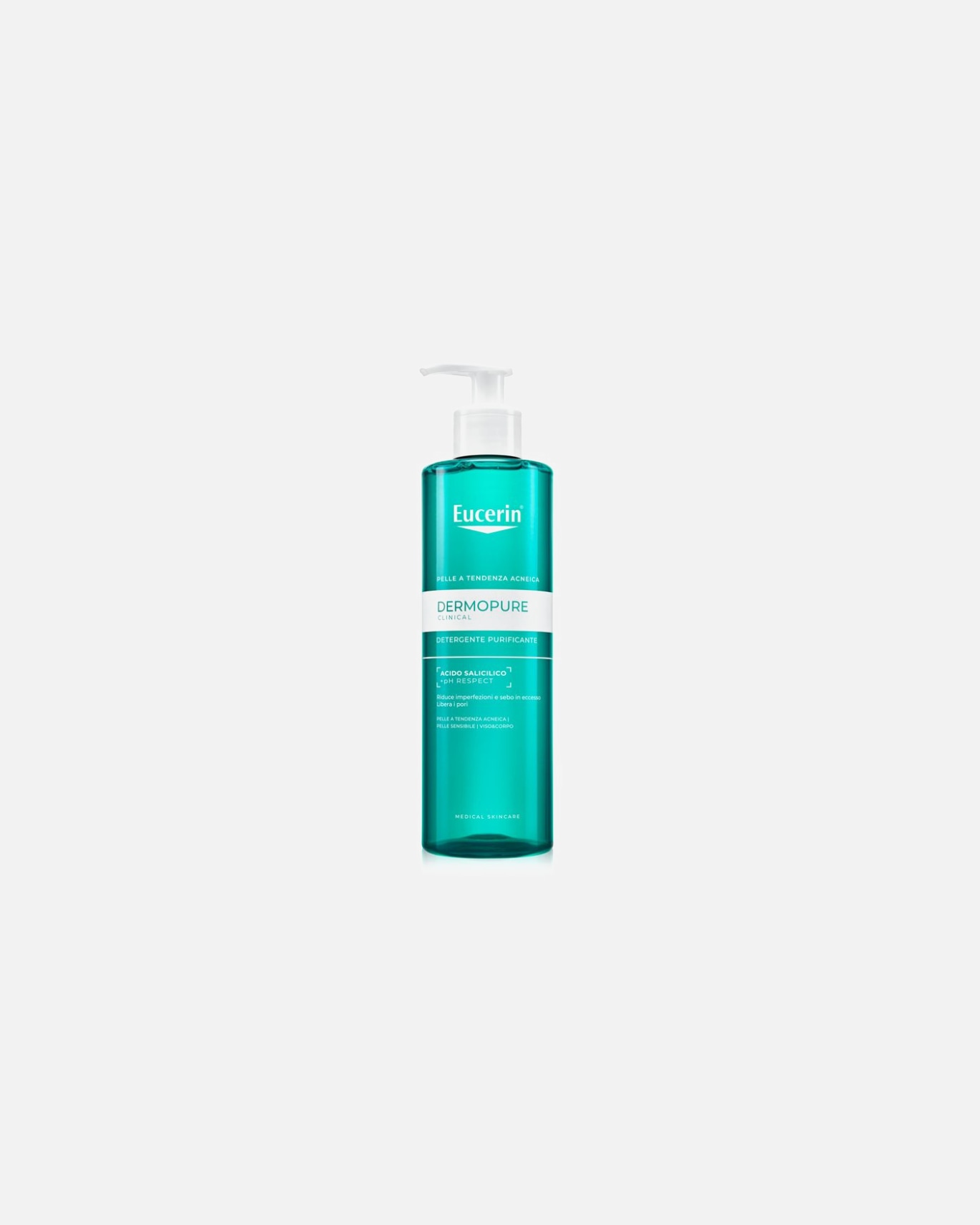 Cura anti-acne di Unisex Eucerin Gel Detergente Purificante Acido Salicilico per Acne 400 ml