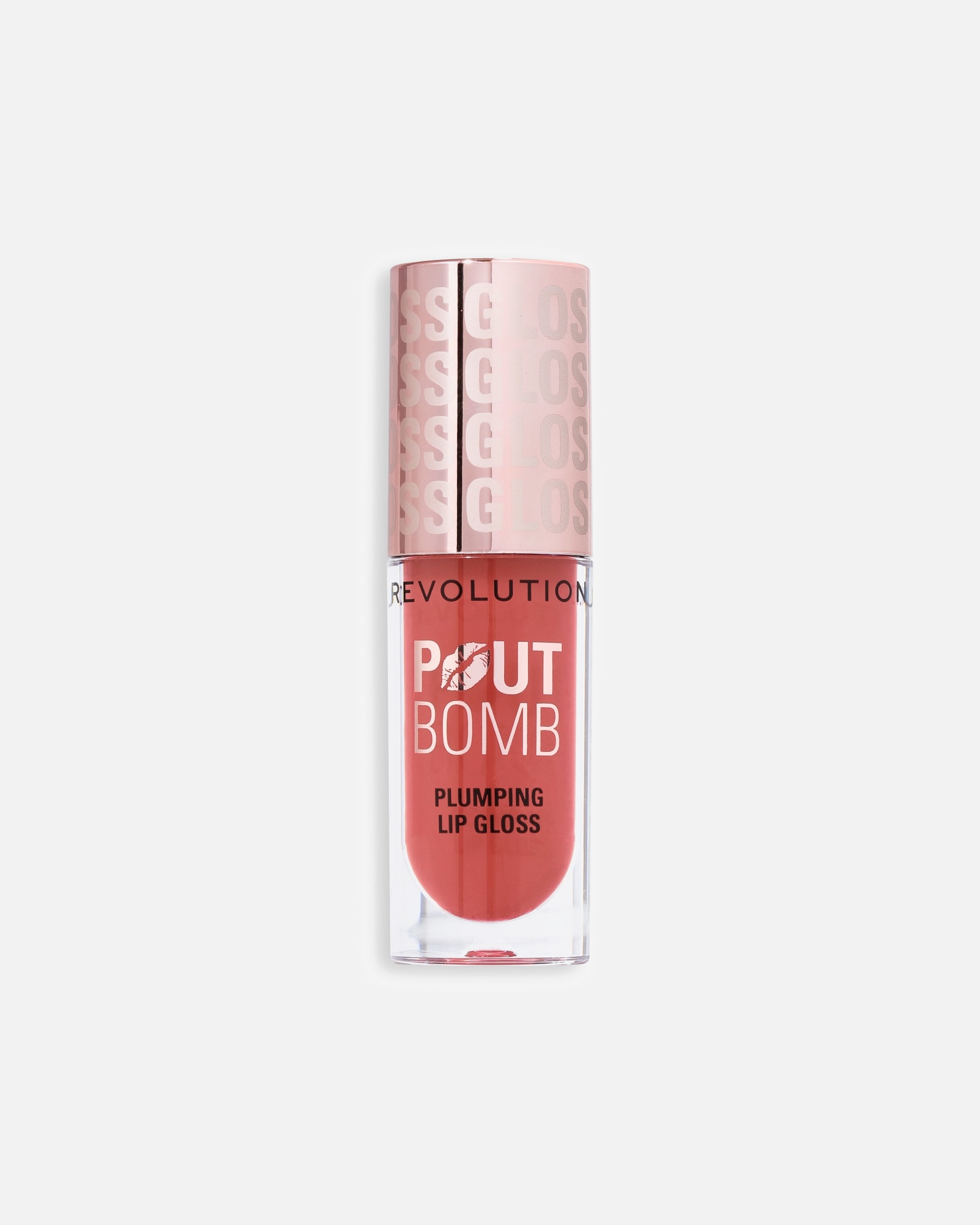 Lucidalabbra di Unisex Revolution Pout Bomb Plumping Gloss Melba Warm Peach