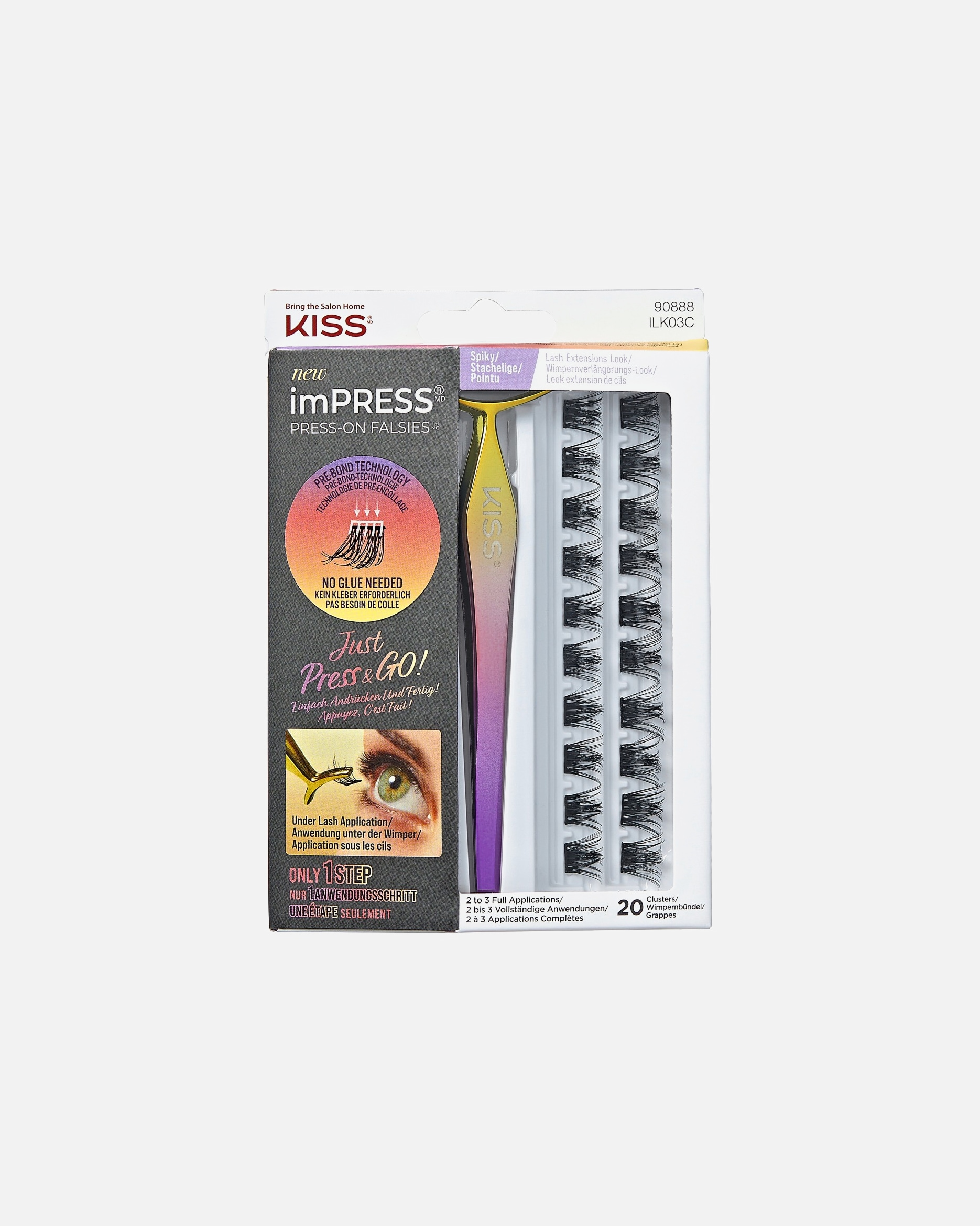 Ciglia finte di Unisex Kiss Spiky 1 pz