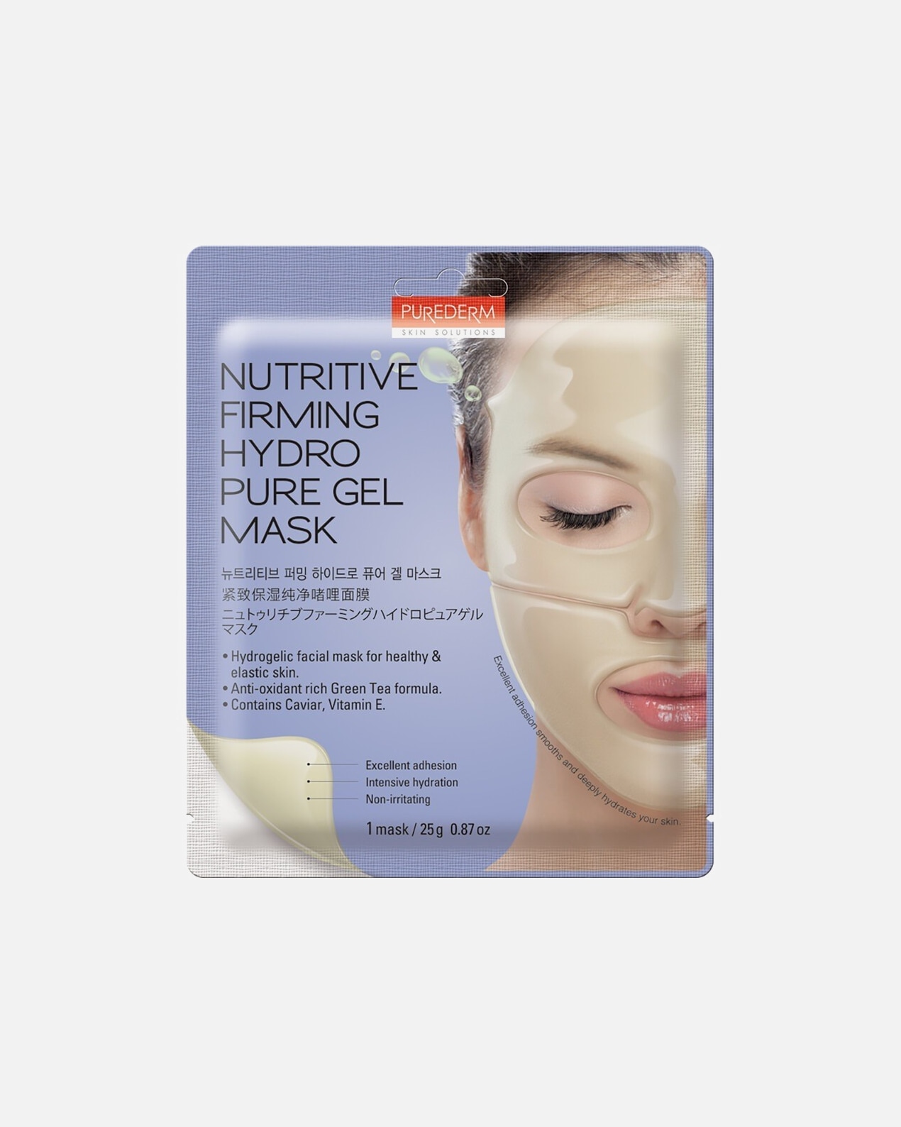 Maschera Illuminante di Unisex Purederm Nutritive Firming Hydro Pure Gel Mask 1 pz