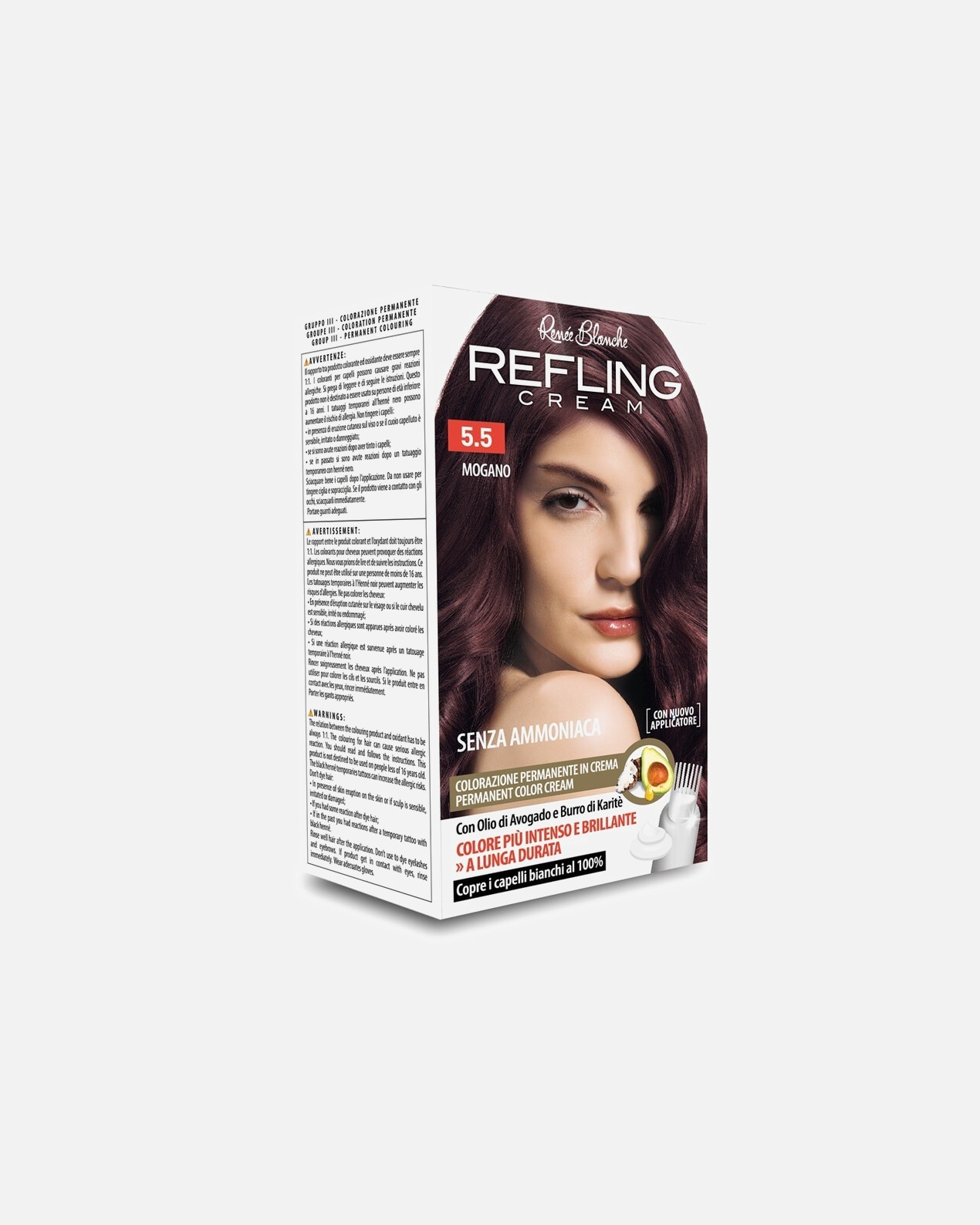 Colorazione capelli di Femmina Renée Blanche REFLING CREAM 5.5 MOGANO