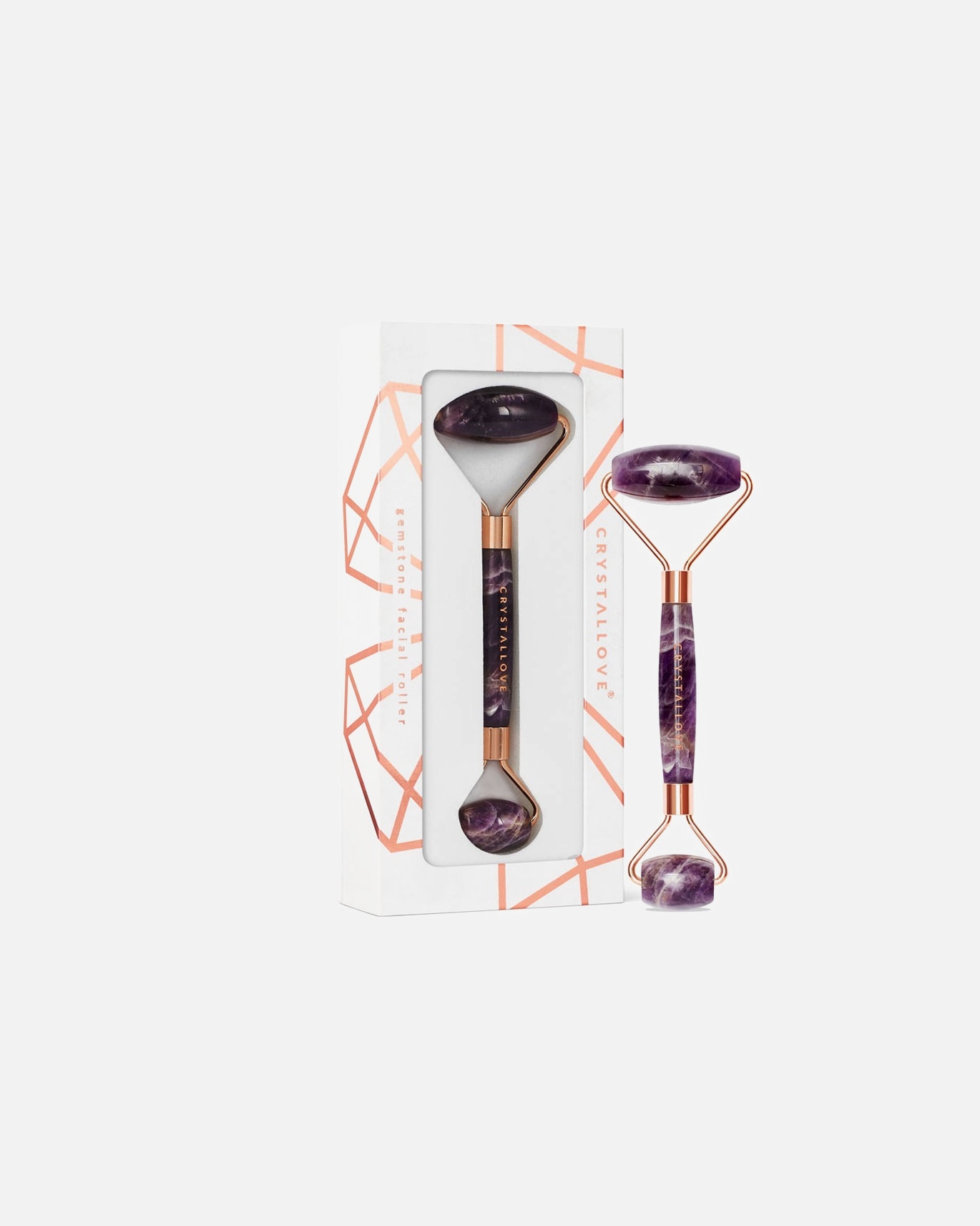 Dispotivo Massaggio Viso di Unisex Crystallove Amethyst Roller 1 pz