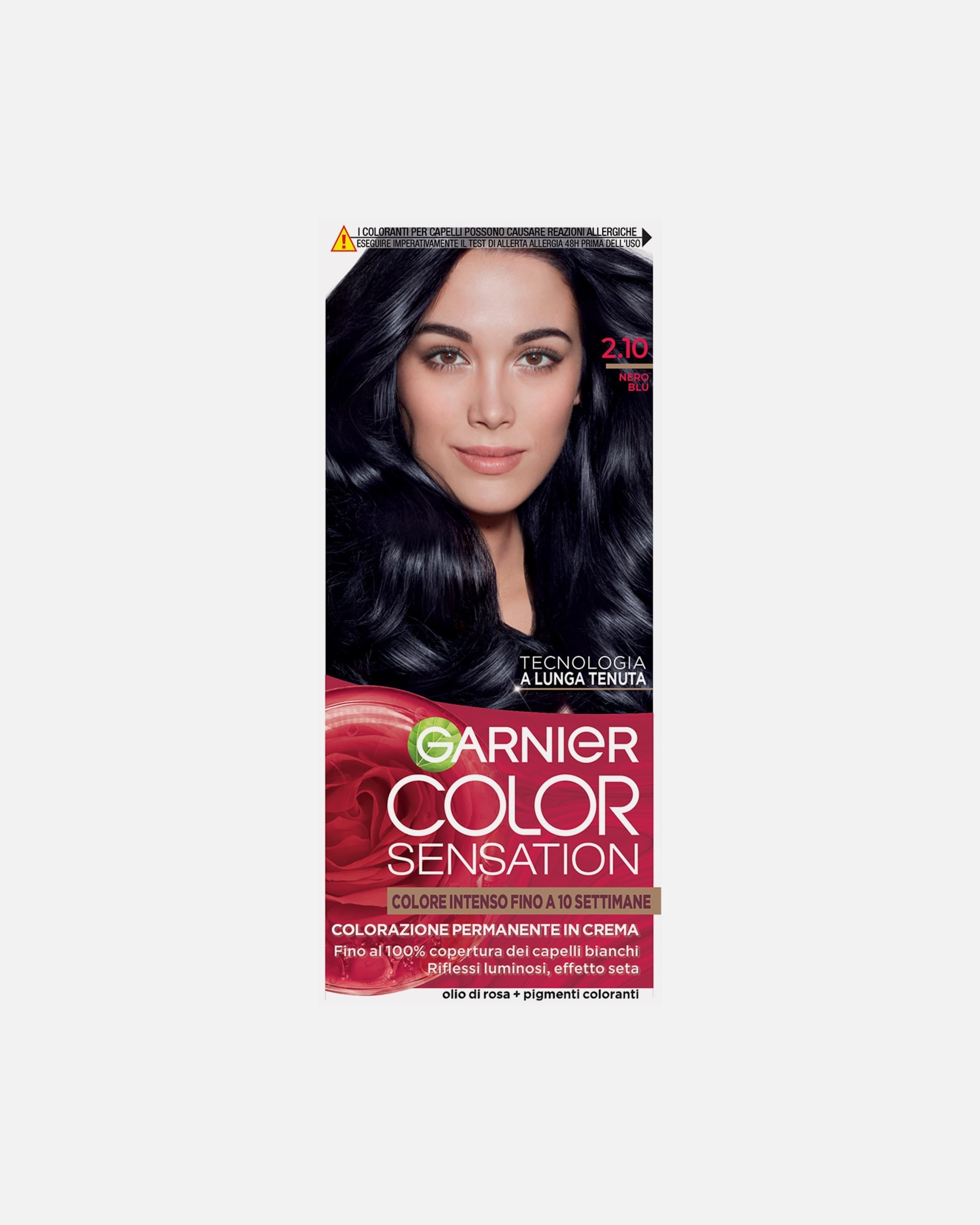 Tinta Capelli di Unisex GARNIER COLOR SENSATION Colorazione permanente fino a 10 settimane di colore intenso 2.10 NERO BLU
