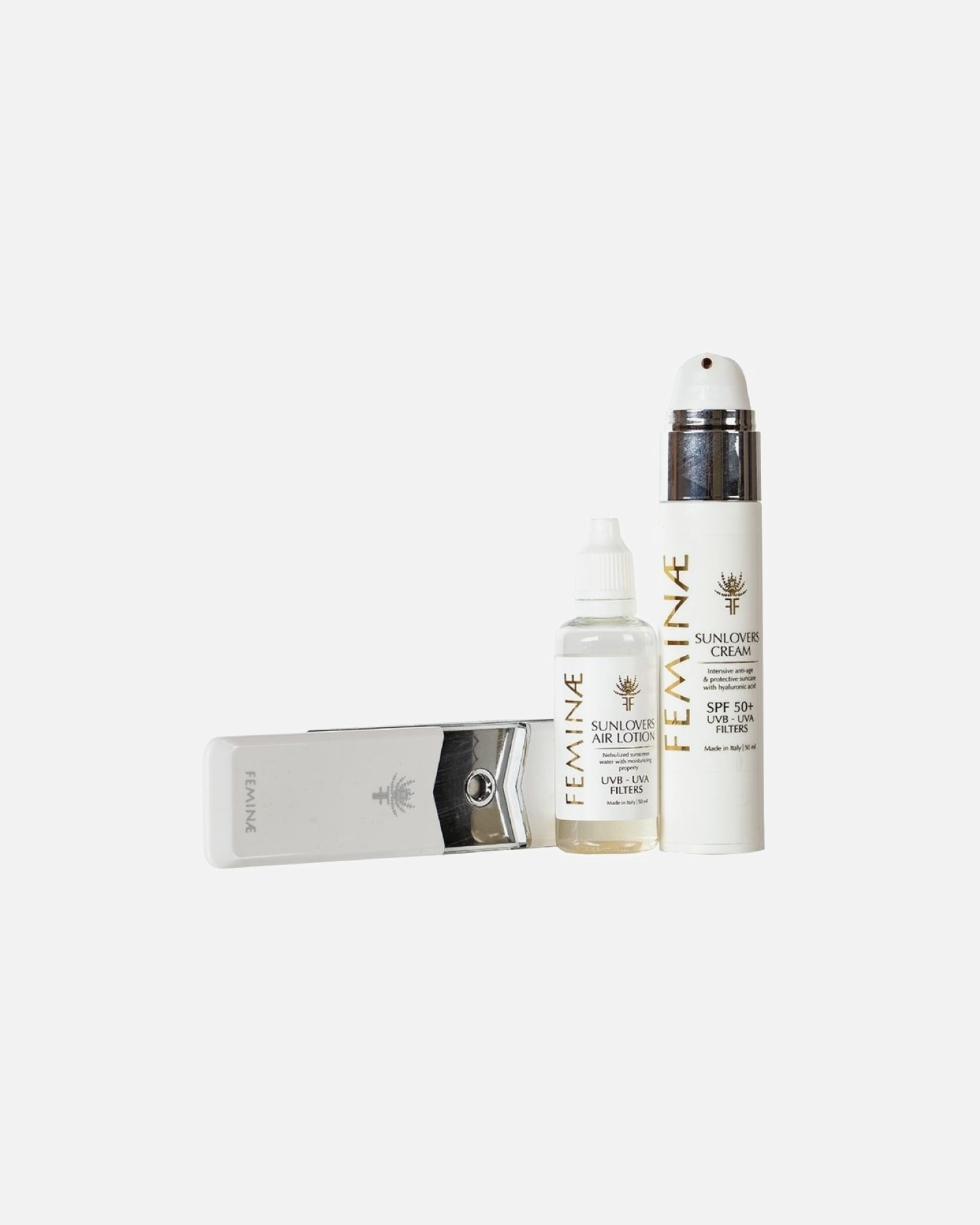 Set cura del viso di Unisex Feminae SUNLOVERS SET (CREAM, SUNLOVERS AIR LOTION, DEVICE) 1 pz