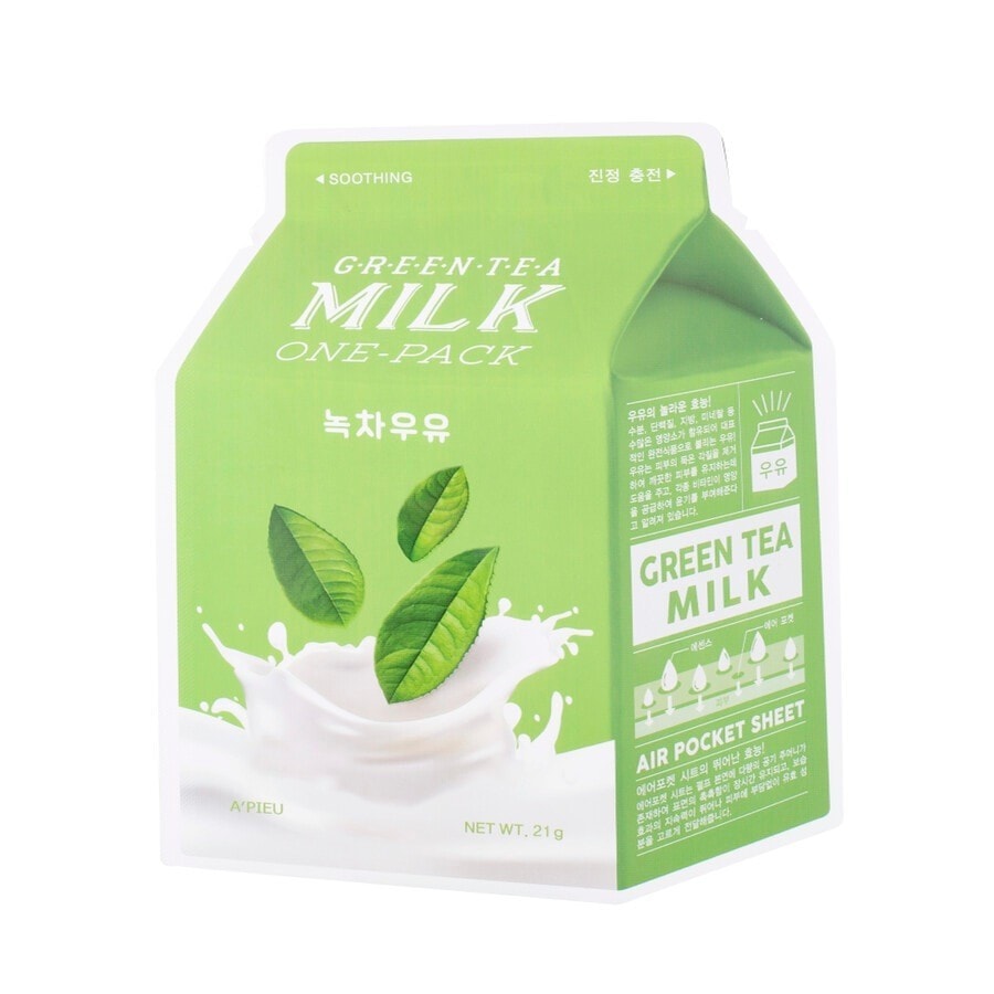 A'Pieu - -Milk One-Pack Green Tea Sheet Mask