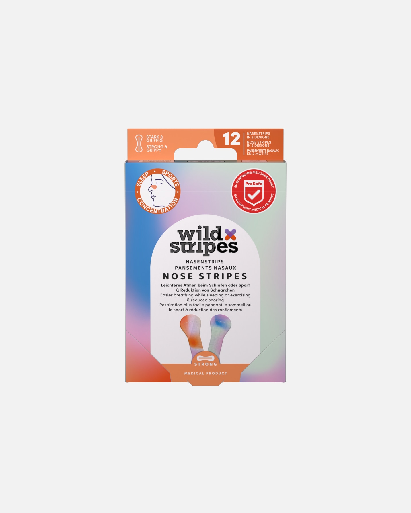 Patch di Unisex Wild Stripes Default Brand Line Nose Patches Sunrise 1 pezzo
