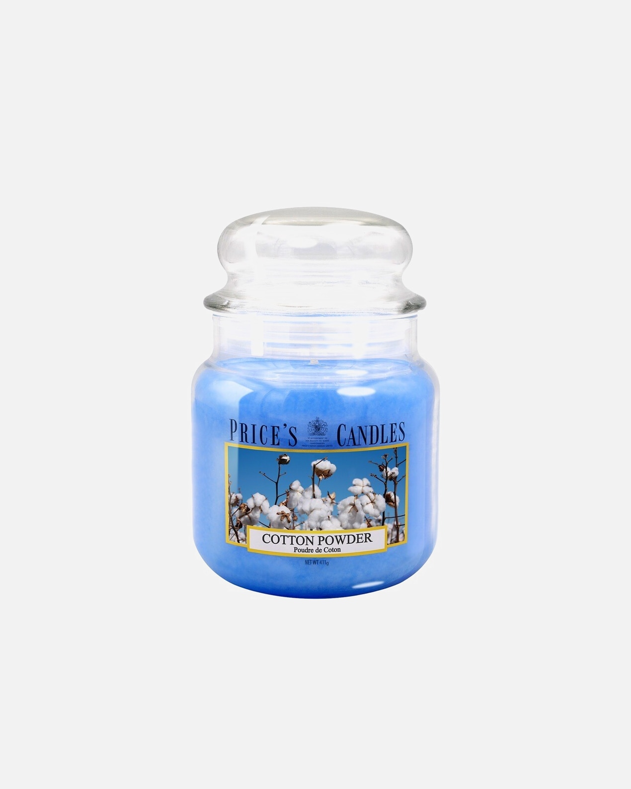 Candela di Unisex PRICE'S CANDLES Cotton Powder scented candle in medium jar 1 pz