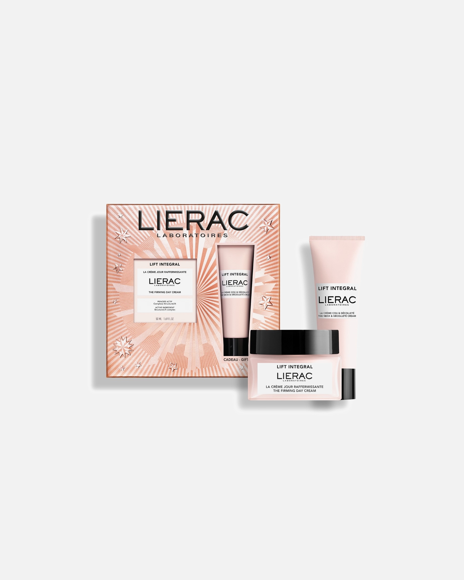 Set cura del viso di Unisex Lierac Lift Integral Cofanetto di Natale Crema Giorno Rassodante + Crema Collo e Décolleté 1 pezzo