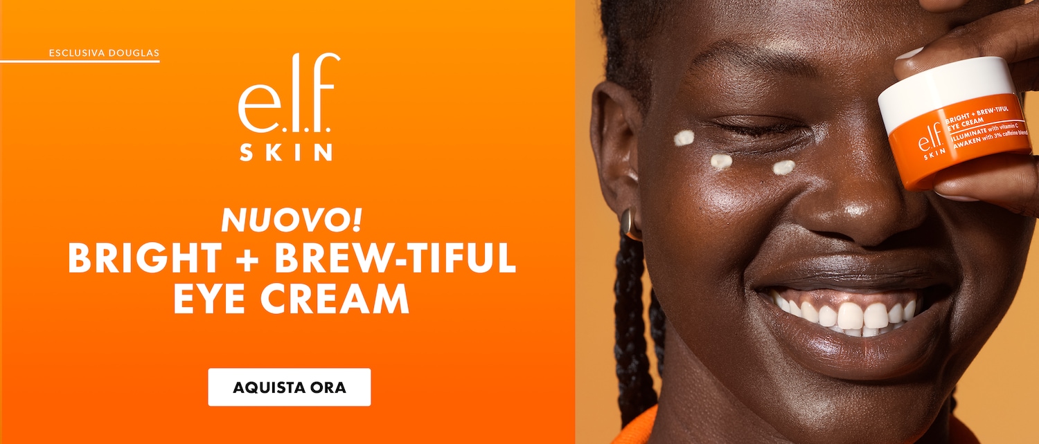 Scopri la crema occhi Bright + Brew-Tiful di Elf Skin, arricchita con vitamina C e caffeina per illuminare e risvegliare il tuo sguardo. Acquista ora!