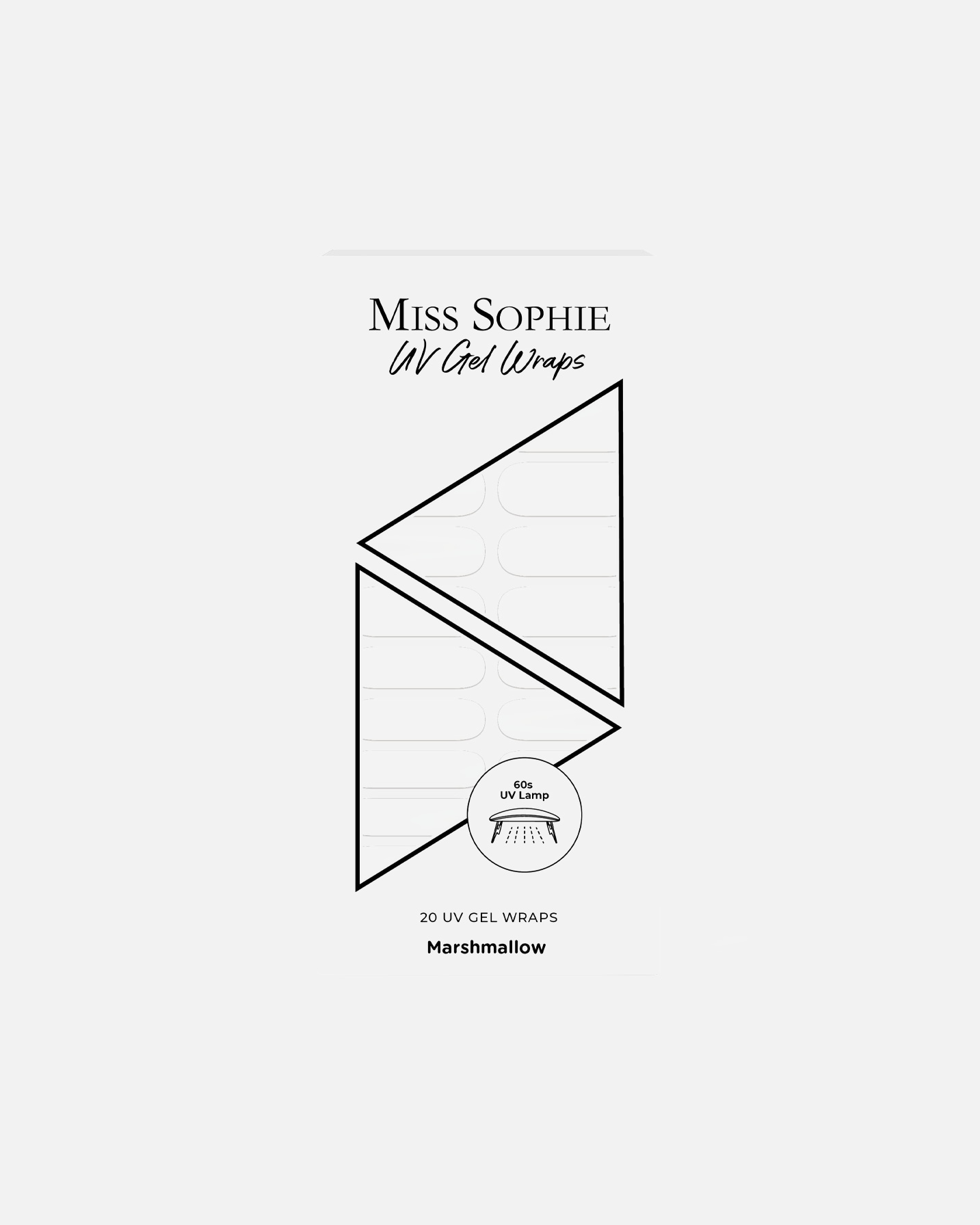 Adesivi per unghie di Unisex Miss Sophie 20 UV Gel Wraps Marshmallow