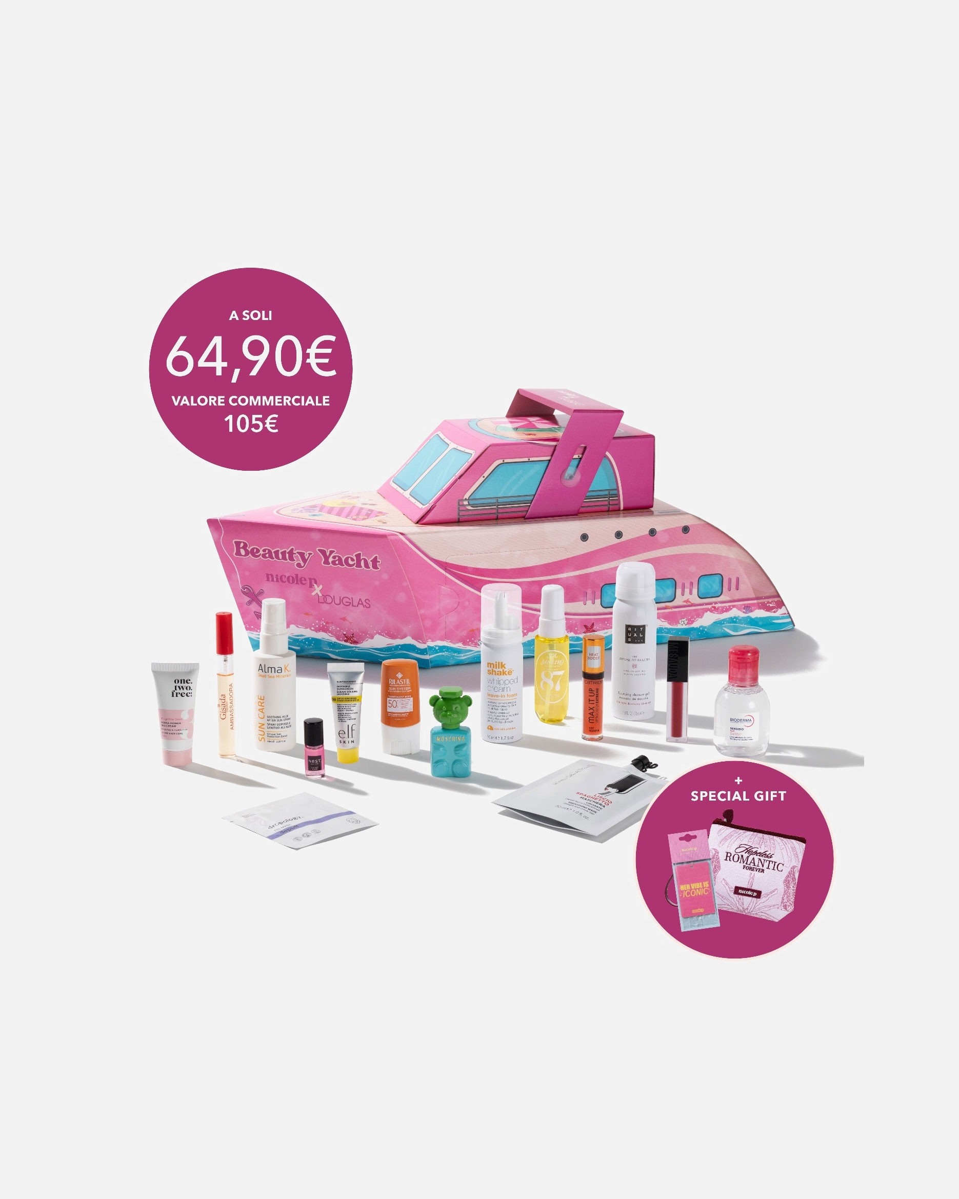 Set cura del viso di Unisex Douglas Beauty Box Default Brand Line Summer Beauty Yacht 1 pezzo