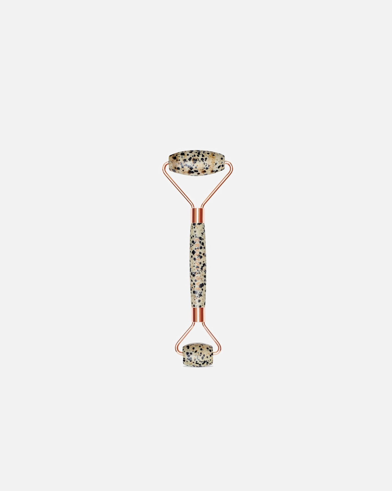 Dispotivo Massaggio Viso di Unisex Crystallove Dalmatian Jasper Roller 1 pz