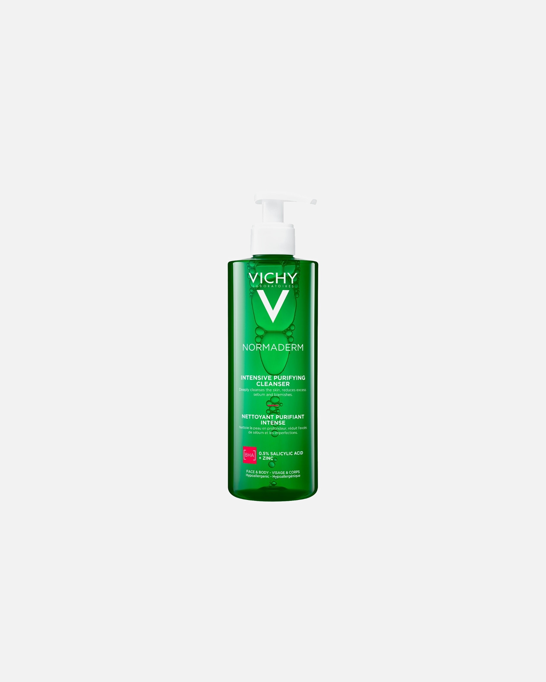 Gel detergente di Unisex VICHY Normaderm Gel Purificazione Intensa Viso e Corpo per pelle a Tendenza Acneica 400 ml