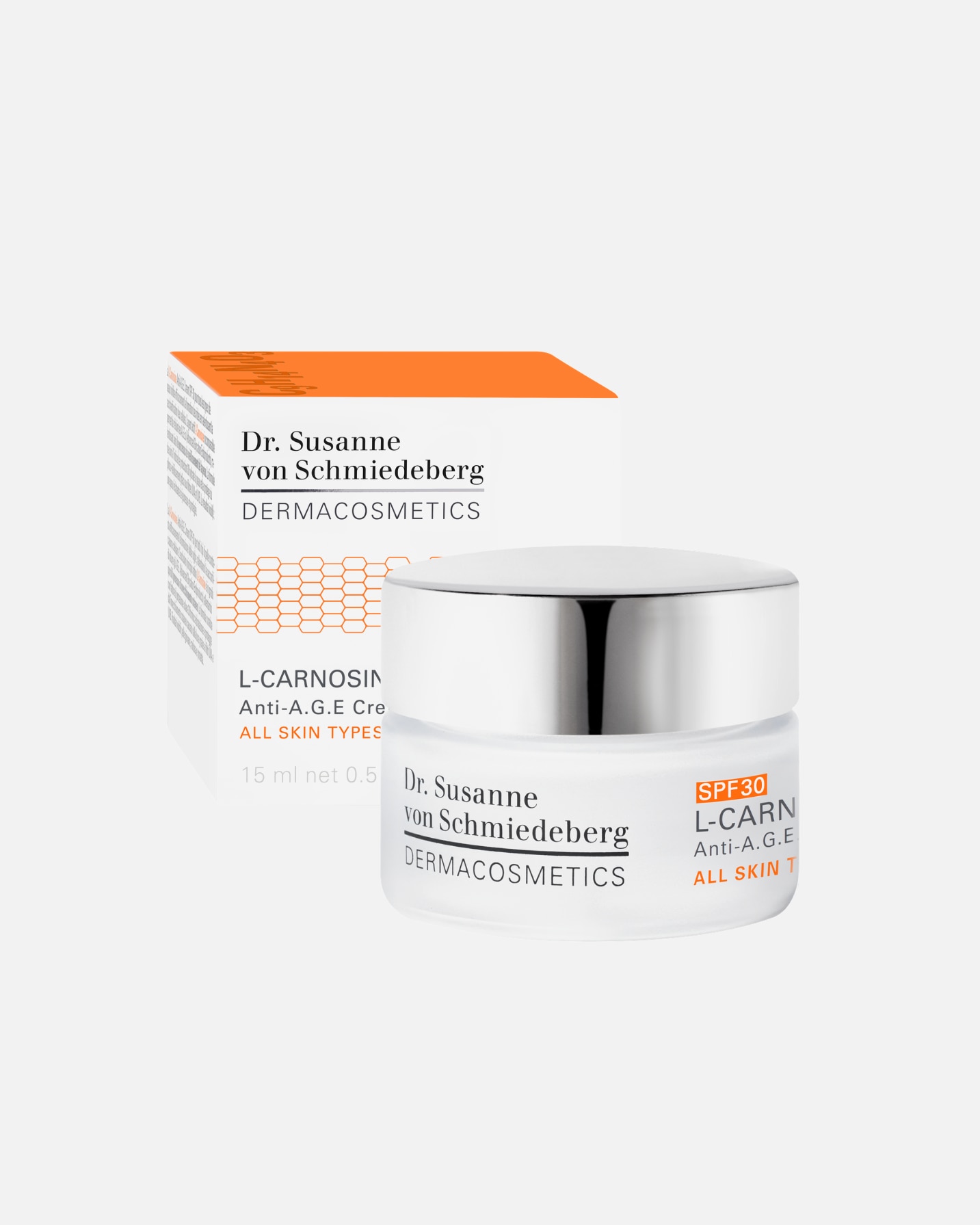 Trattamento viso di Unisex Dr. Susanne von Schmiedeberg L-Carnosine Anti-Age Cream SPF 30 15 ml
