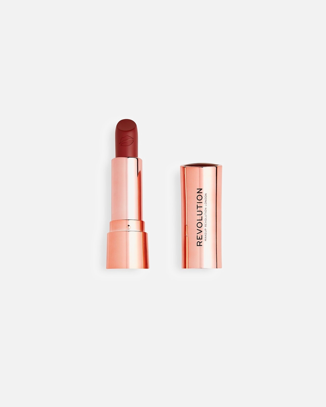 Rossetto di Unisex Revolution Satin Kiss Lipstick ROSE