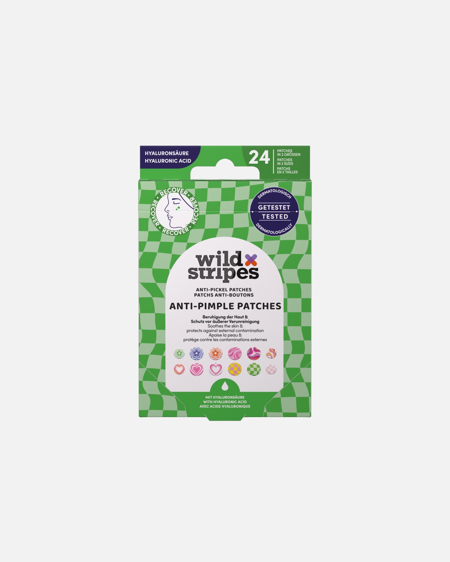 Patch di Unisex Wild Stripes Default Brand Line Anti-Pimple Patches Groovy Protect 1 pezzo