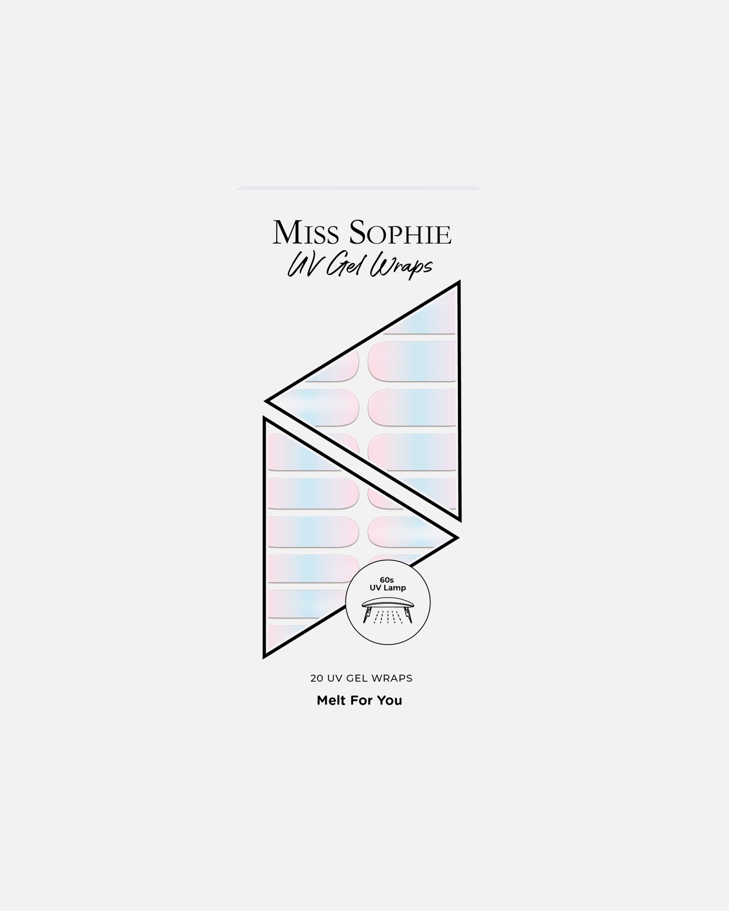 Adesivi per unghie di Unisex Miss Sophie 20 UV Gel Wraps Melt For You