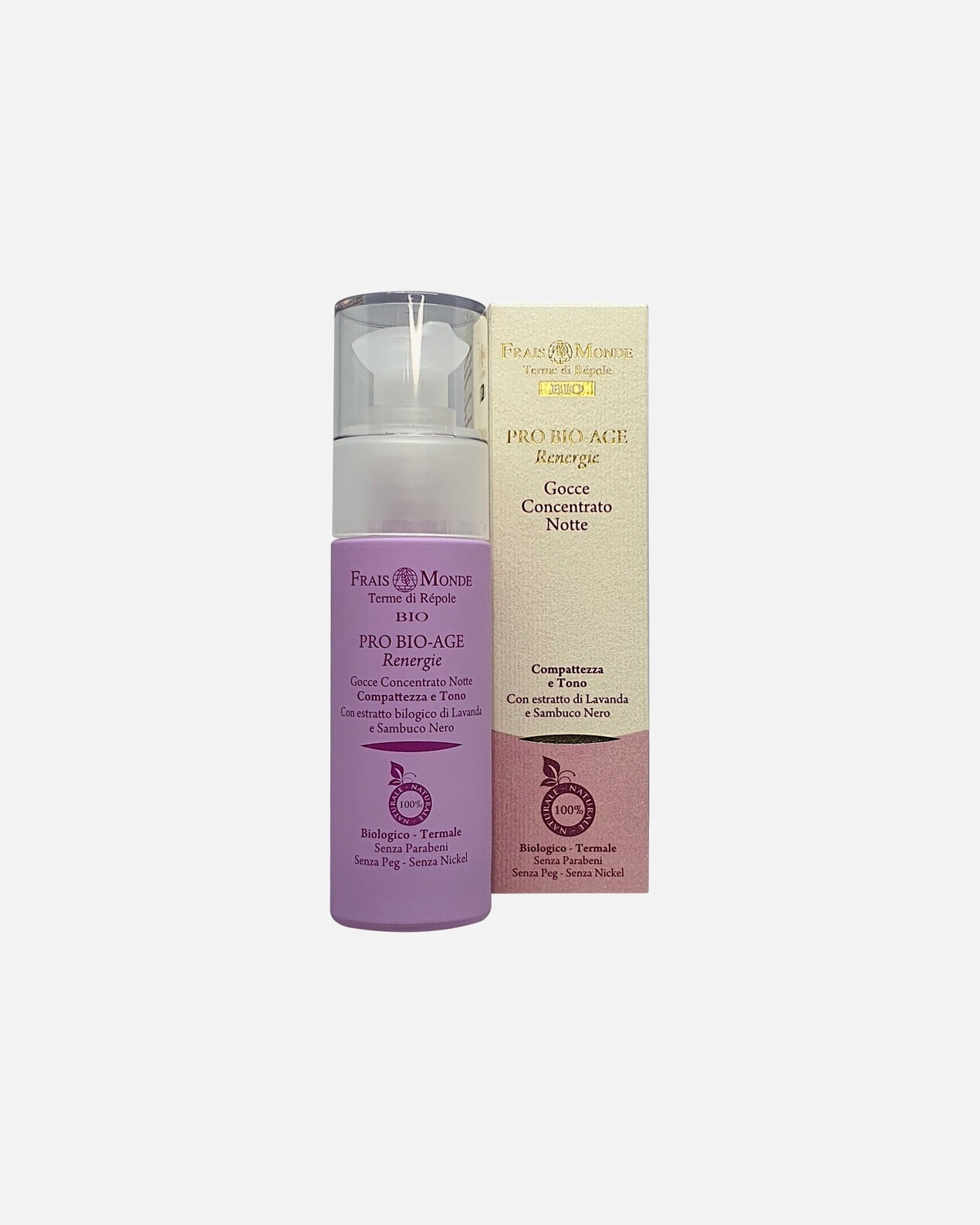 Siero Idratante di Femmina FRAIS MONDE Gocce Concentrato Notte Renergie 30 ml