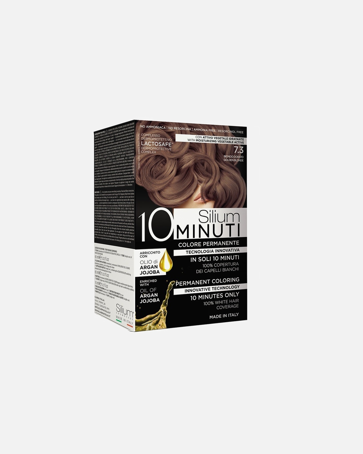 Colorazione capelli di Femmina Silium 10 Minuti - Colorazione Permanente Per Capelli 7 3 - LIGHT BLONDE