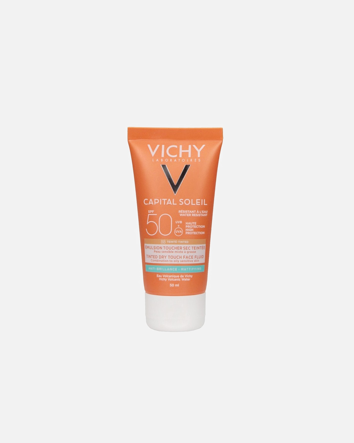 Crema solare di Unisex Vichy Capital Soleill BB Emulsione colorata - effetto asciutto e mat SPF 50 50 ml