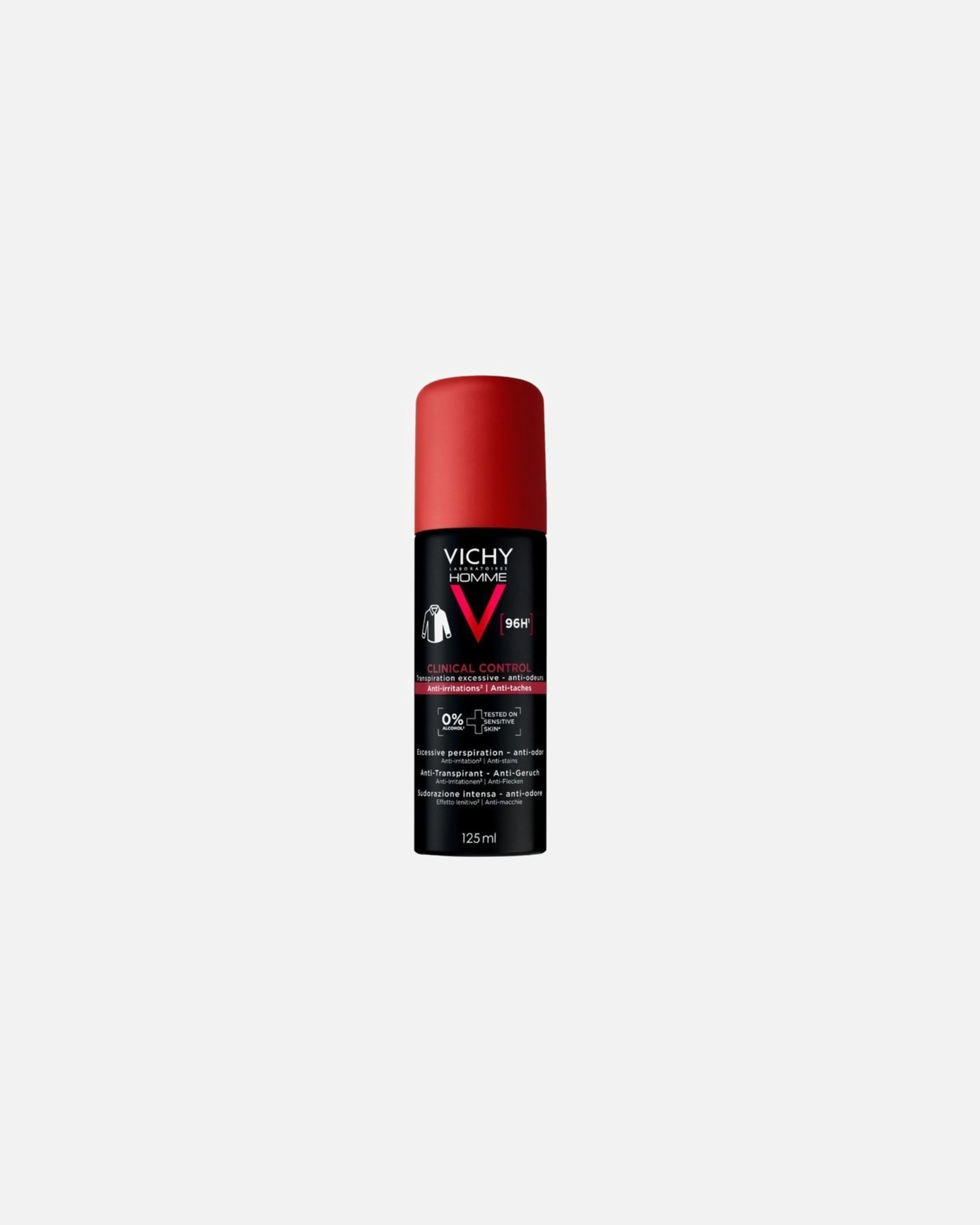 Deodorante di Unisex VICHY Deodorant Homme 96H Clinical Control 125 ml