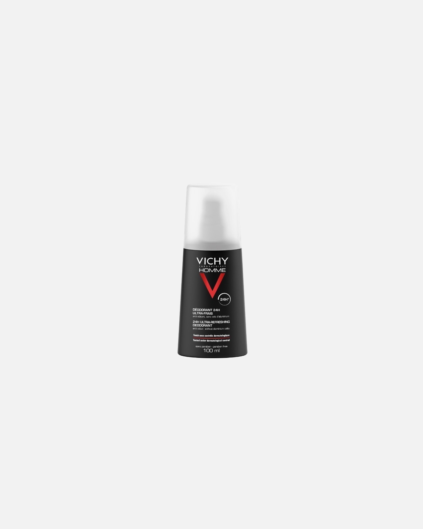 Deodorante di Maschio Vichy Homme Deodorante 24H - Spray ultra-fresco Testato Dermatologicamente 100 ml