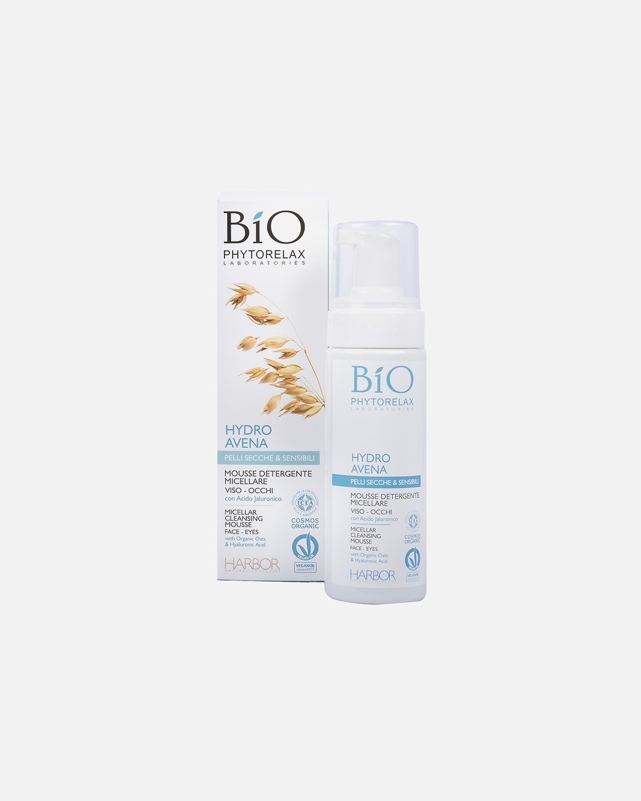 Schiuma struccante viso di Femmina Phytorelax Hydro Avena Mousse Detergente Micellare 1 pz