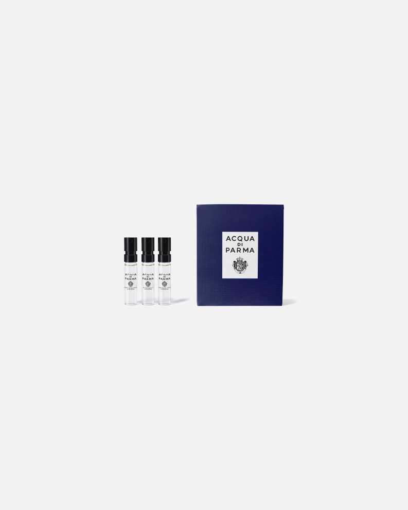 ESCLUSIVA DOUGLAS ON-LINE Samples Set 4x1,5ml Blu Mediterraneo La Riserva EDP all’acquisto di un prodotto Acqua di Parma. Esclusi i prodotti Douglas Partner.