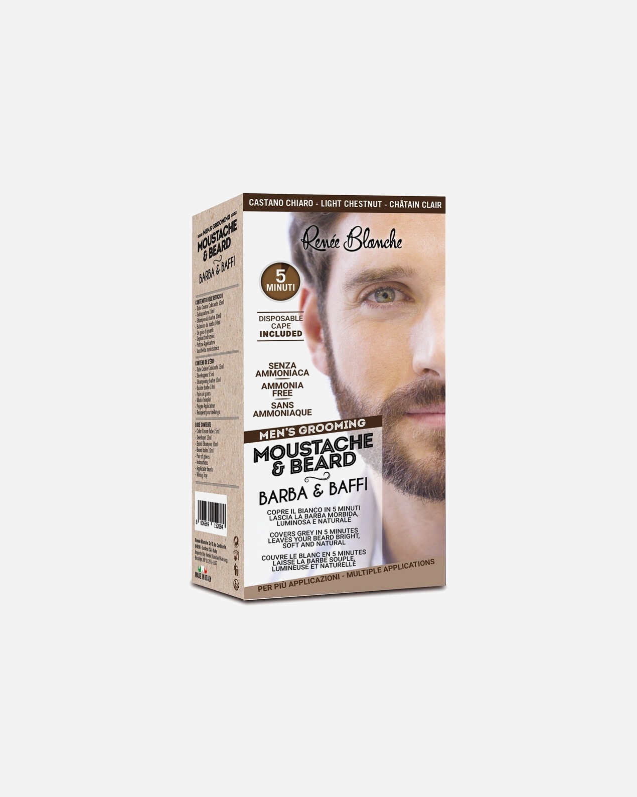 Colorazione capelli di Maschio Renée Blanche MOUSTACHE & BEARD CASTANO CHIARO