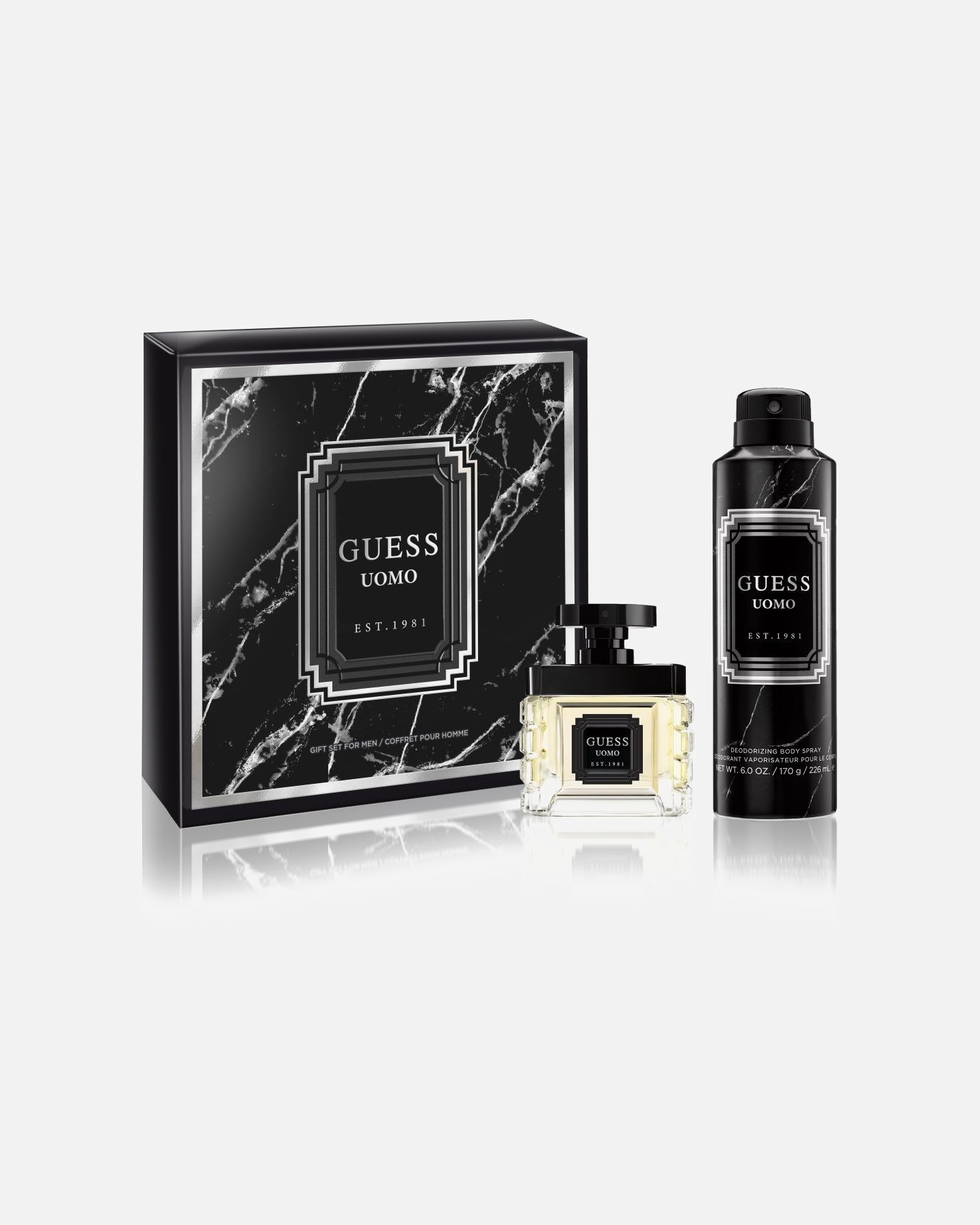 Cofanetto di Maschio GUESS Guess Uomo Eau de Toilette 50ml, 170g Deo Spray 1 pz