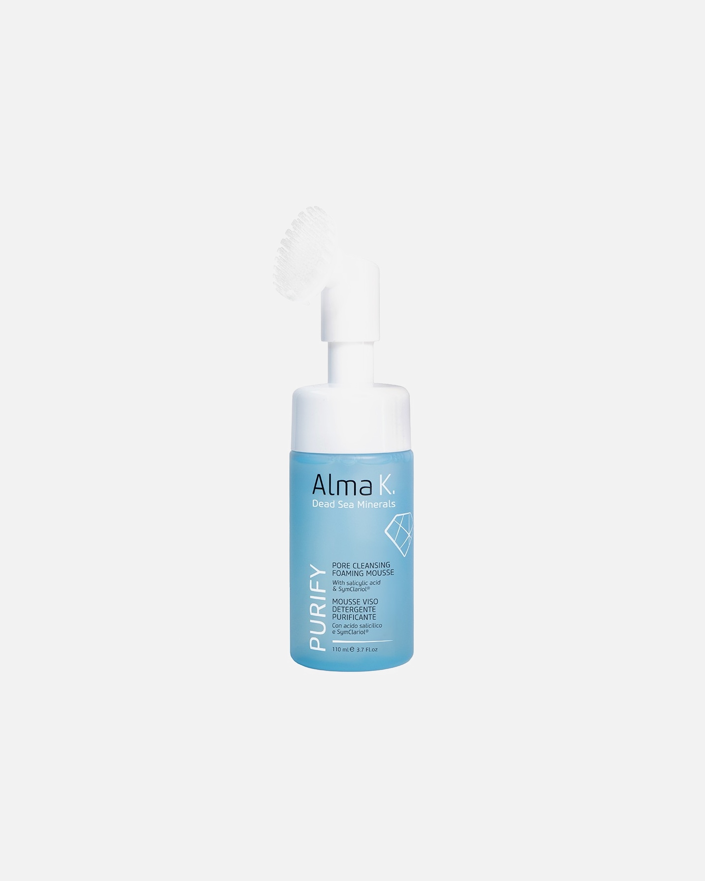 Schiuma struccante viso di Unisex Alma K Pore Cleansing Foaming Mousse - con acido salicilico e SymClariol® 100 ml