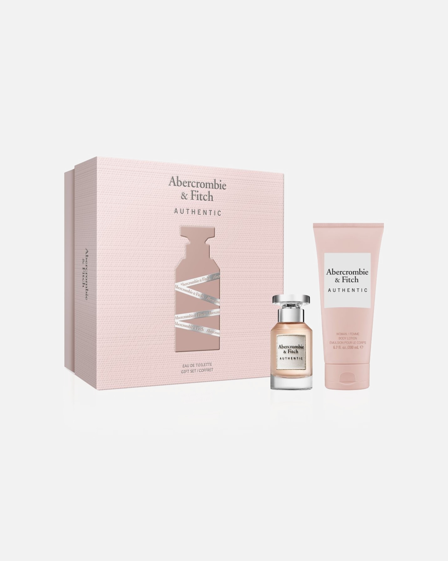 Set di fragranze di Femmina Abercrombie & Fitch Authentic Abercrombie & Fitch Authentic Women Eau de Parfum 50ml e 200ml Body Lotion 1 pz