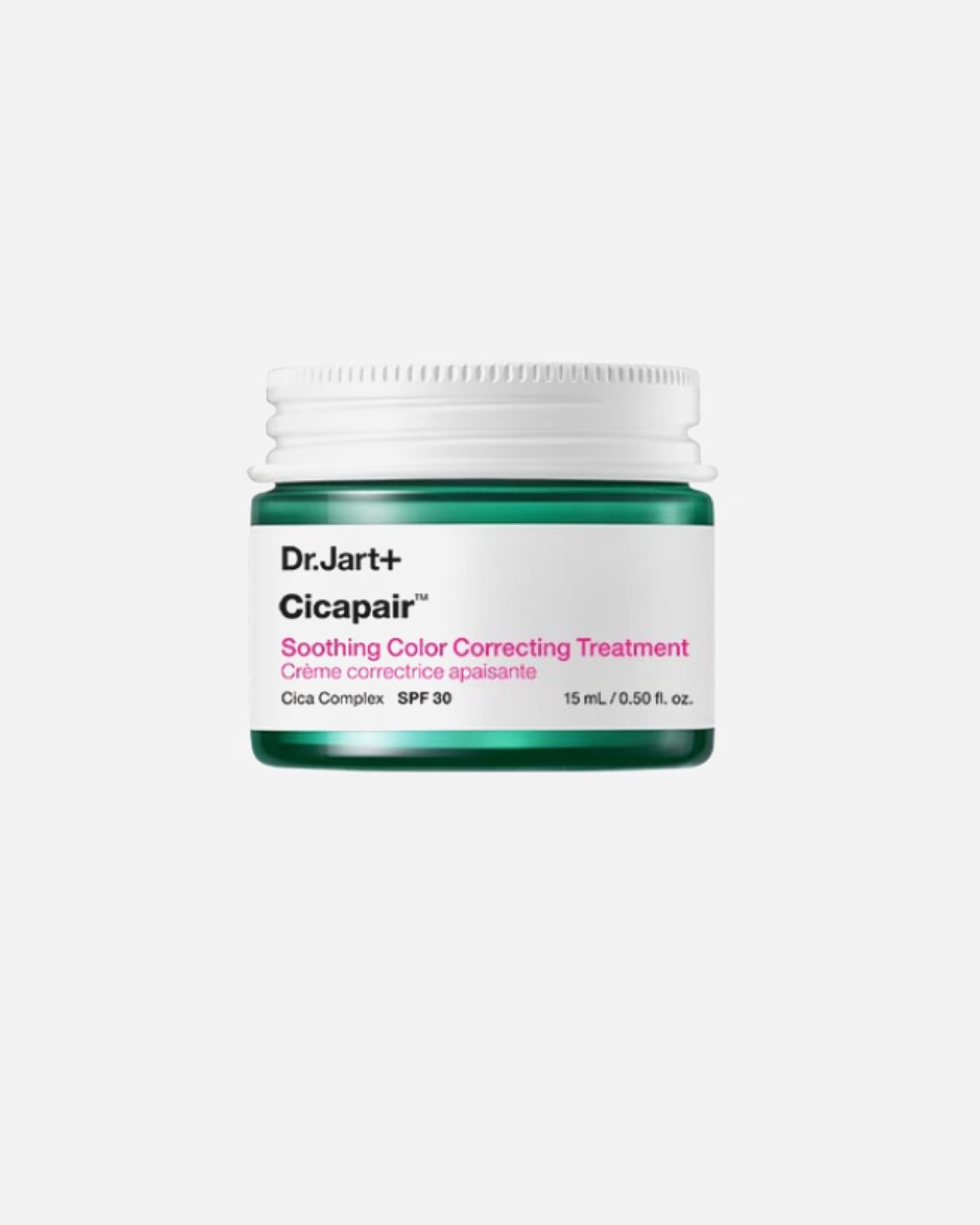 Trattamento viso di Unisex Dr. Jart+ Cicapair Soothing Color Correcting Treatment SPF 30 15 ml