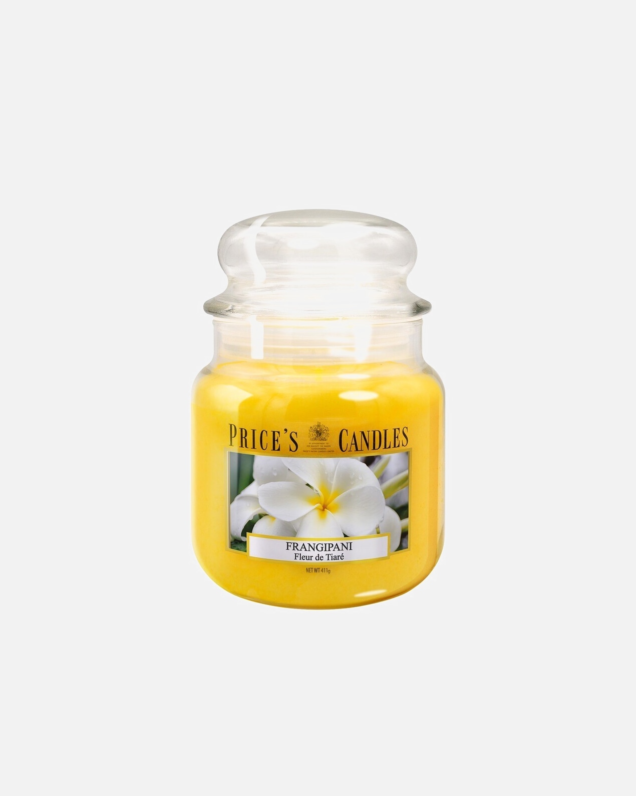 Candela di Unisex PRICE'S CANDLES Frangipani Monoi scented candle in medium jar 1 pz
