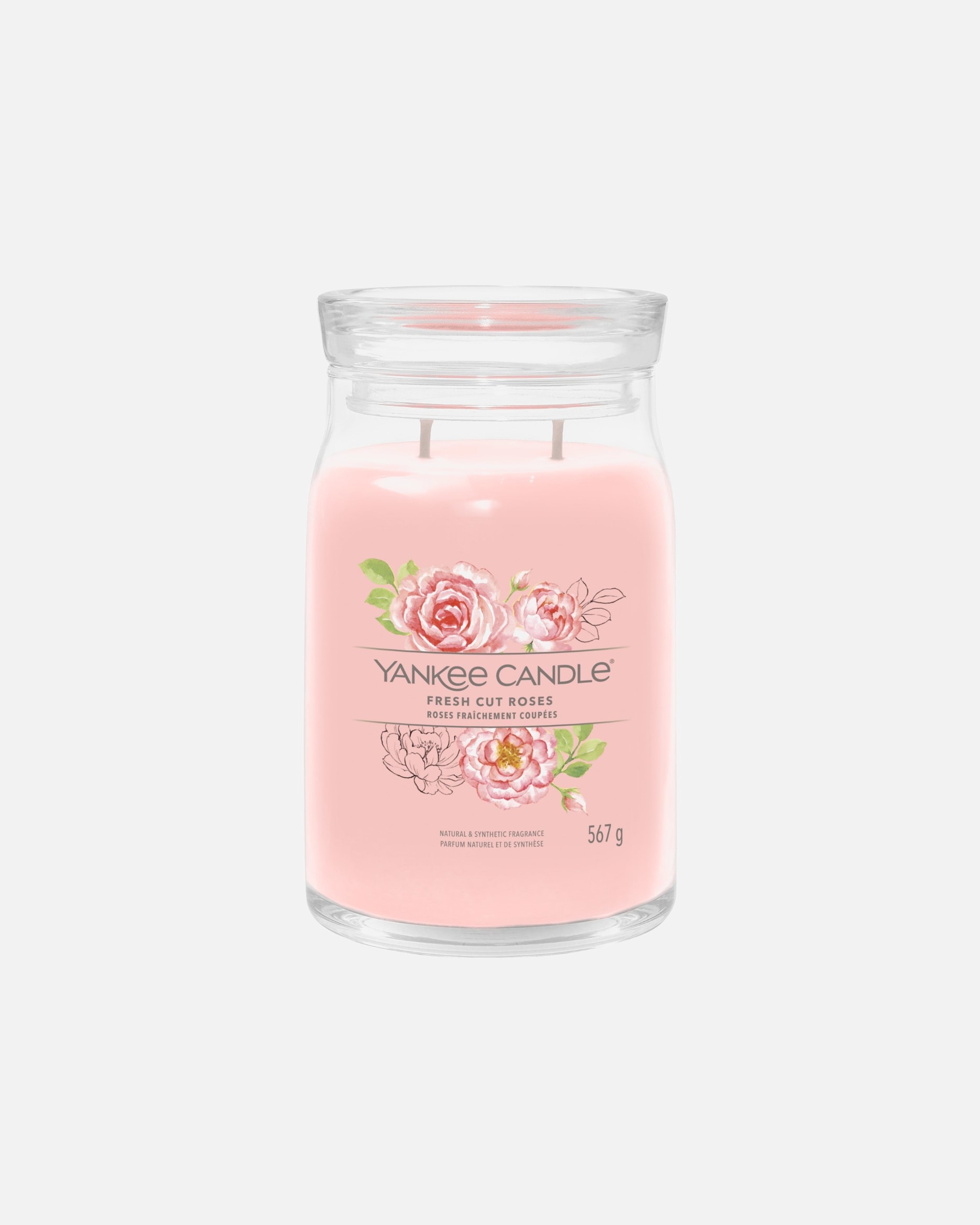 Candela di Unisex Yankee Candle Jar Fresh Cut Roses 567 g - Signature