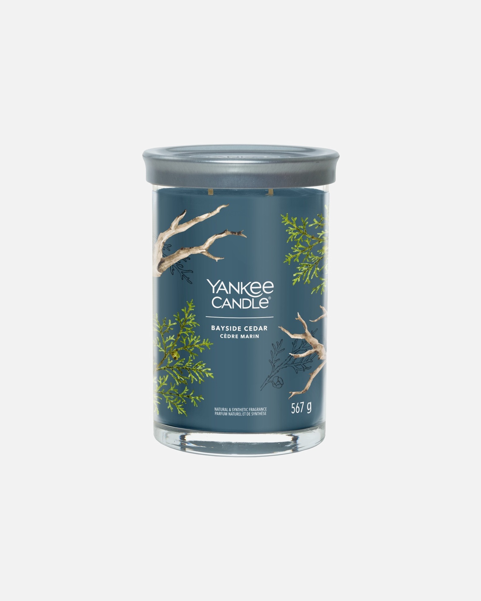 Candela di Unisex Yankee Candle Candela Grande Signature Bayside Cedar 567 g - Signature Tumbler