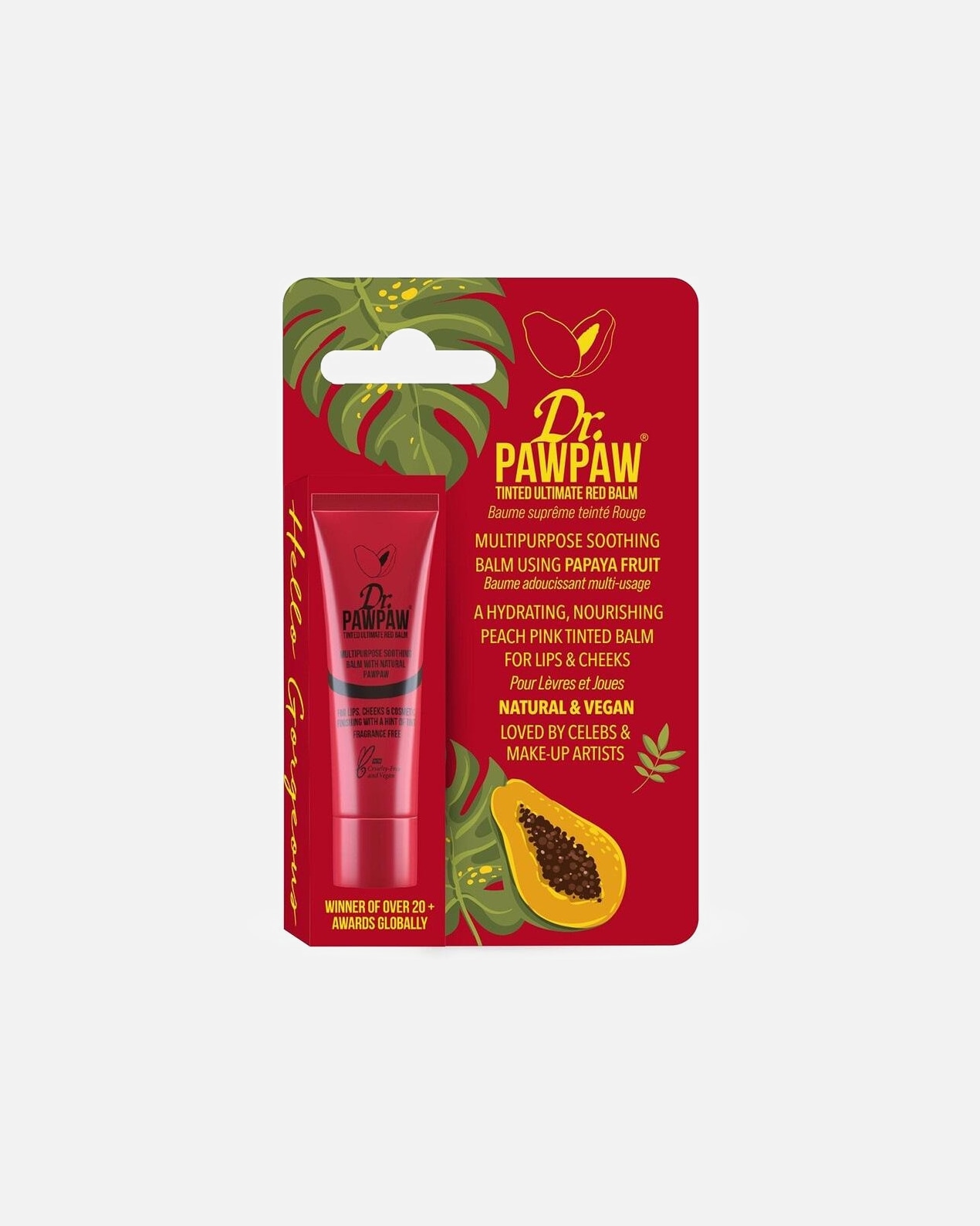 Balsamo labbra di Unisex Dr. PAWPAW Tinted Peach Pink Balm RED
