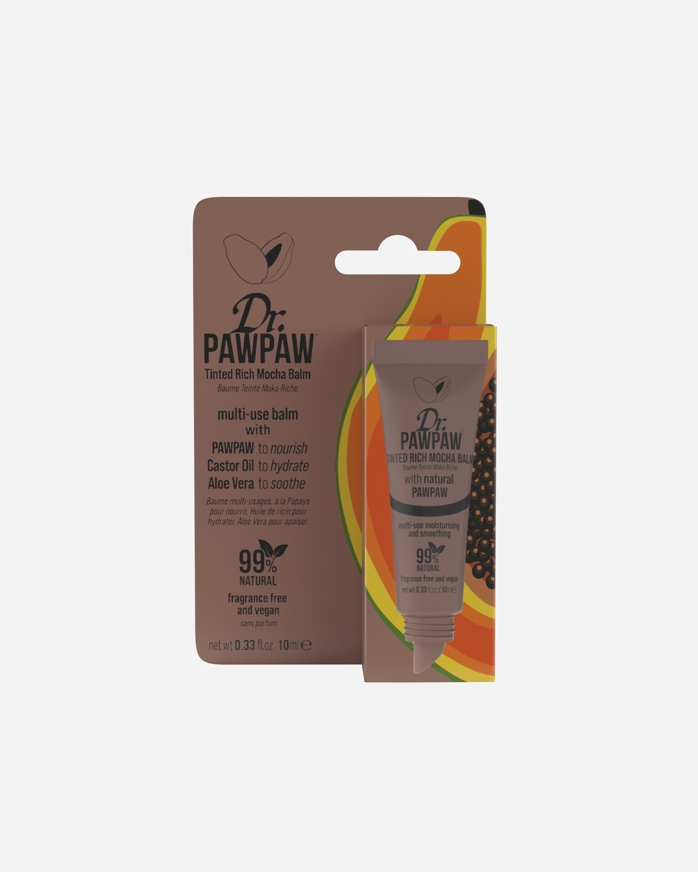 Balsamo labbra di Unisex Dr. PAWPAW Tinted Peach Pink Balm MOCHA
