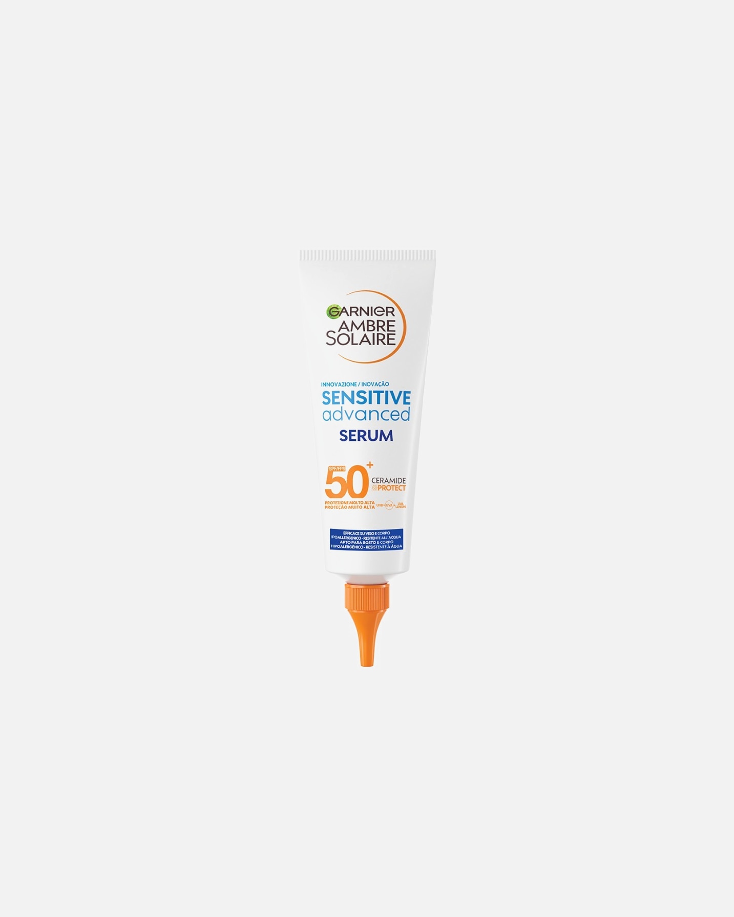 Siero Idratante di Unisex GARNIER Ambre Solaire Advanced Sensitive Serum SPF 50+ 127 ml