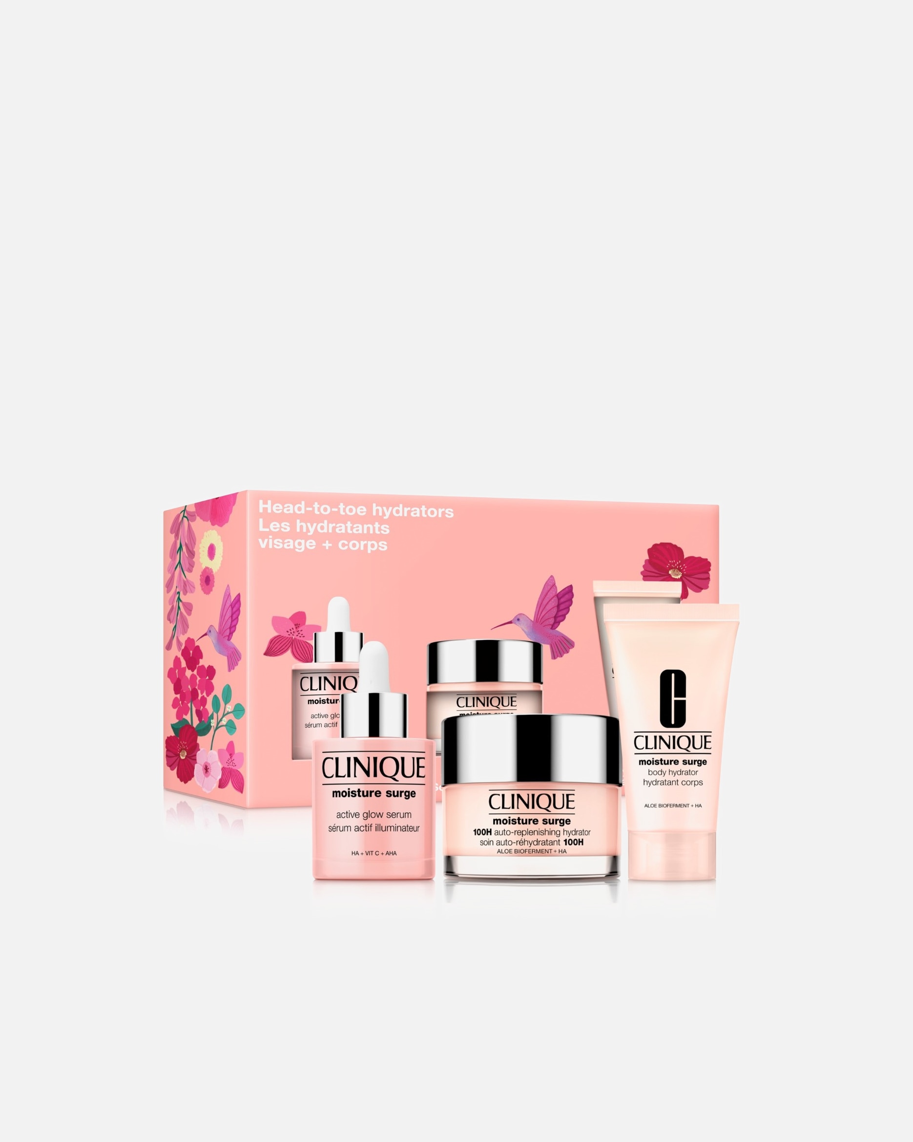Set cura del viso di Unisex Clinique Moisture Surge Head-To-Toe Hydrators 1 pezzo
