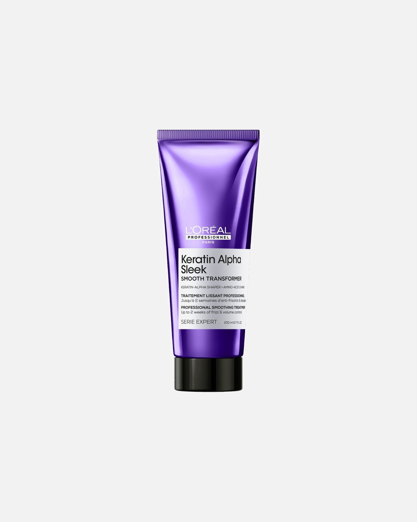 Balsamo capelli di Unisex L’Oréal Professionnel Keratin Alpha Sleek Smooth Transformer, trattamento anticrespo disciplinante per tutti i tipi di capelli 200 ml