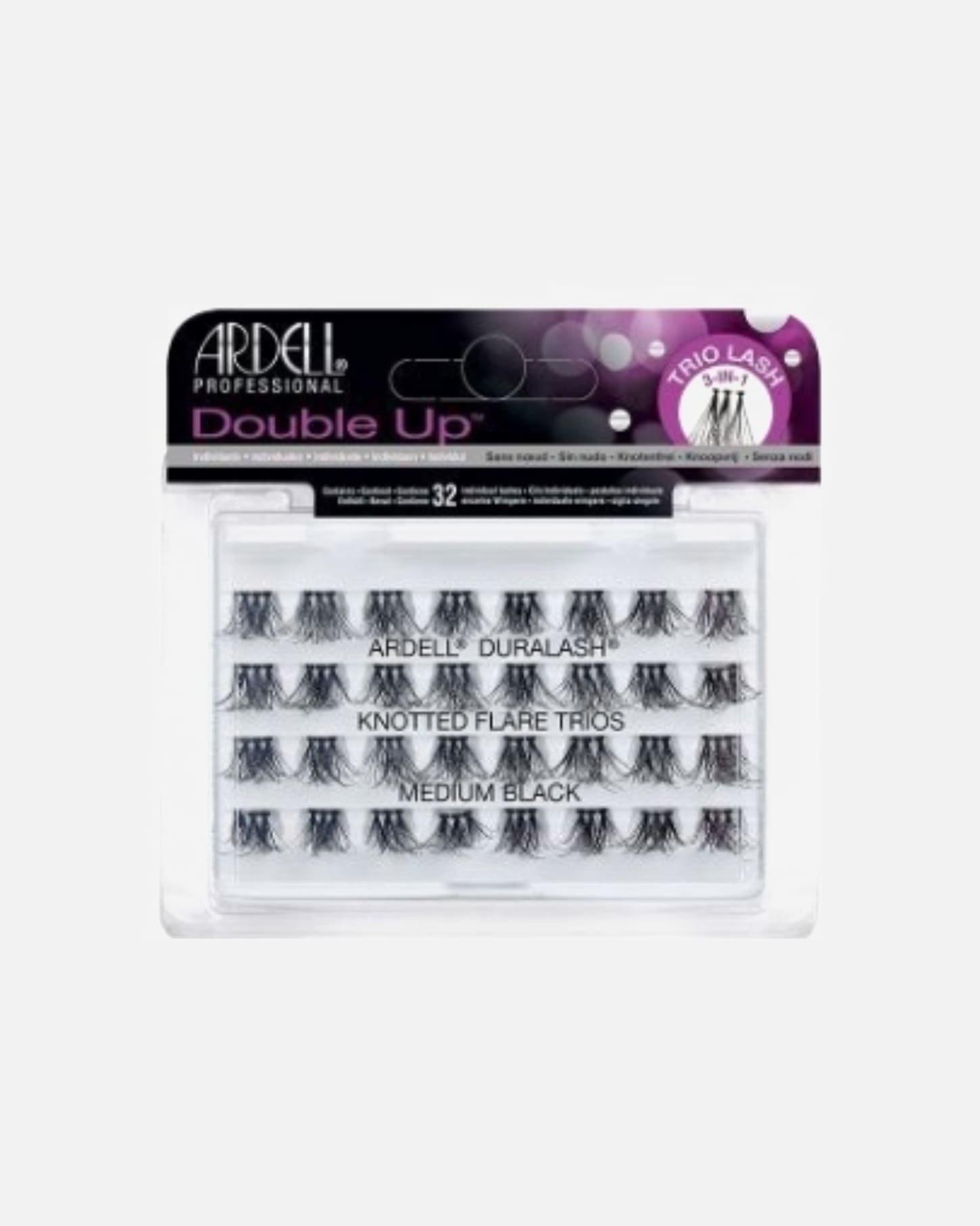 Ciglia finte di Unisex Ardell Fashion Lashes DOUBLE UP TRIOS MEDIUM BLACK DOUBLE UP TRIOS MEDIUM BLACK