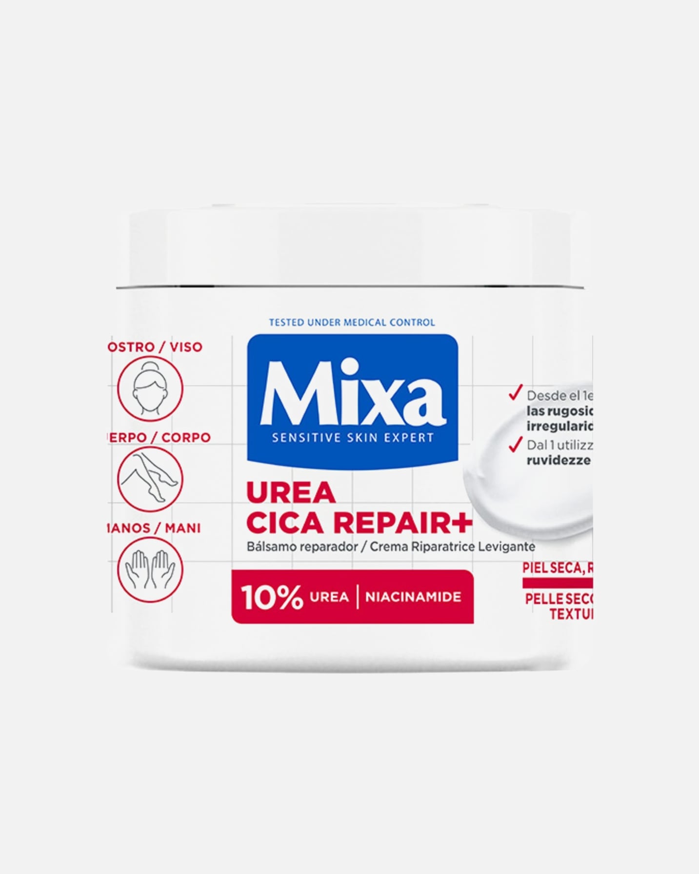 Lozione corpo di Unisex Mixa Urea Cica Repair+ Balsam 400 ml