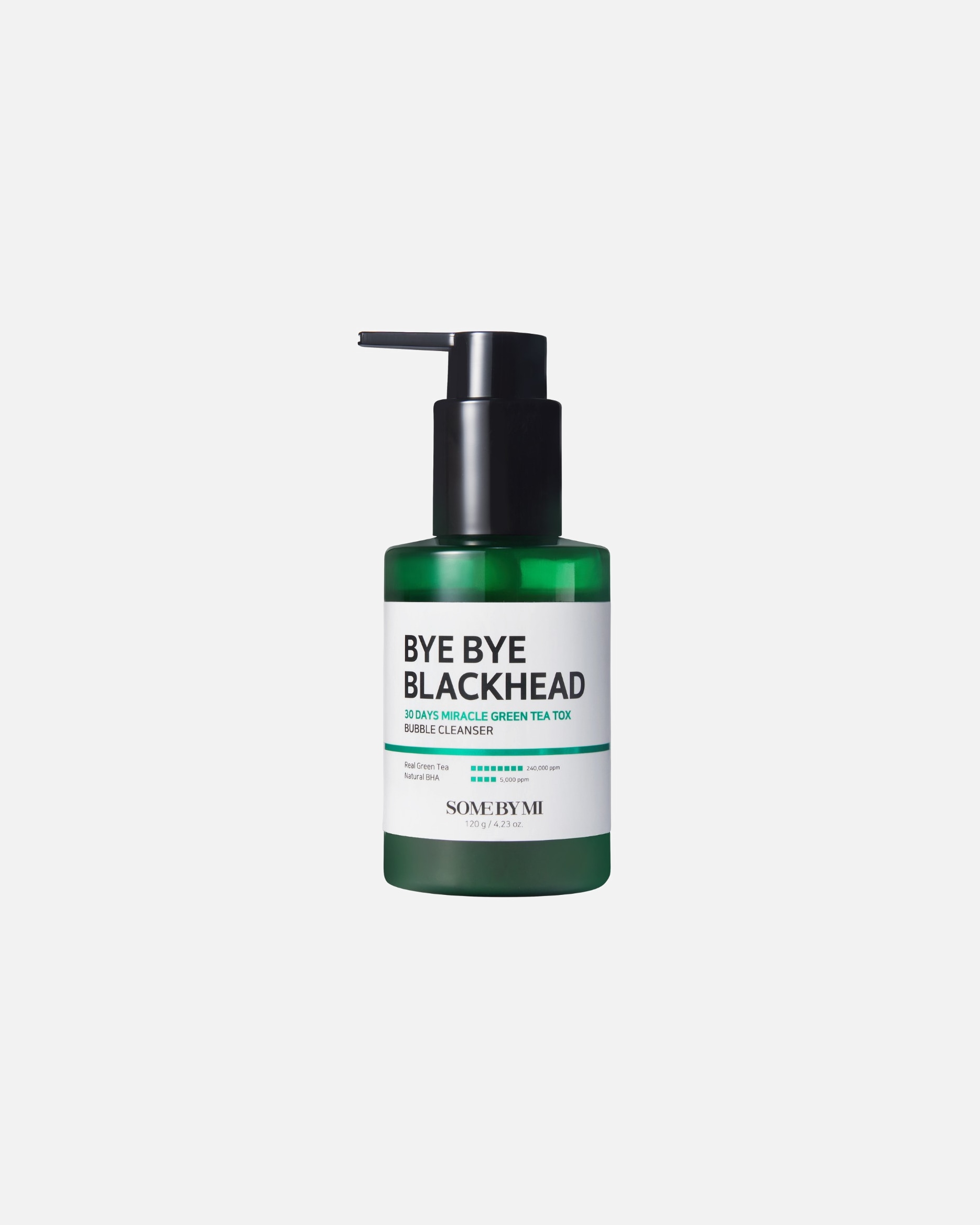 Schiuma struccante viso di Unisex SOME BY MI Bye Bye Blackhead Miracle Tè verde Tox Bubble Cleanser 120 ml