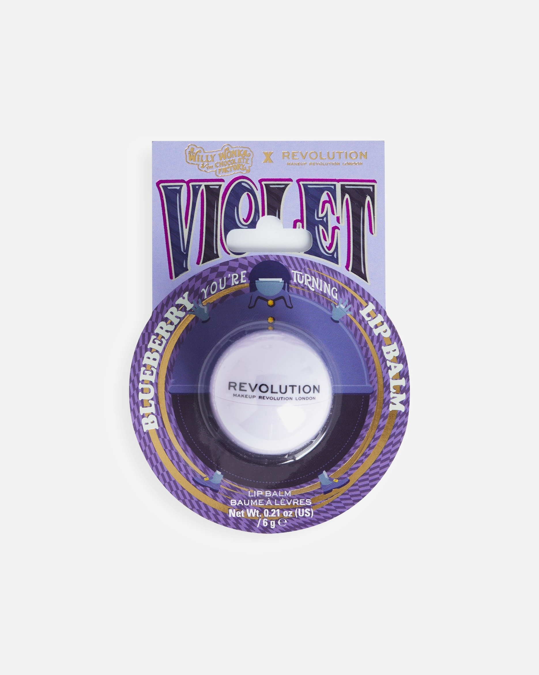 Balsamo labbra di Unisex Willy Wonka & The Chocolate Factory X Revolution Blueberry Lip Balm BLUEBERRY