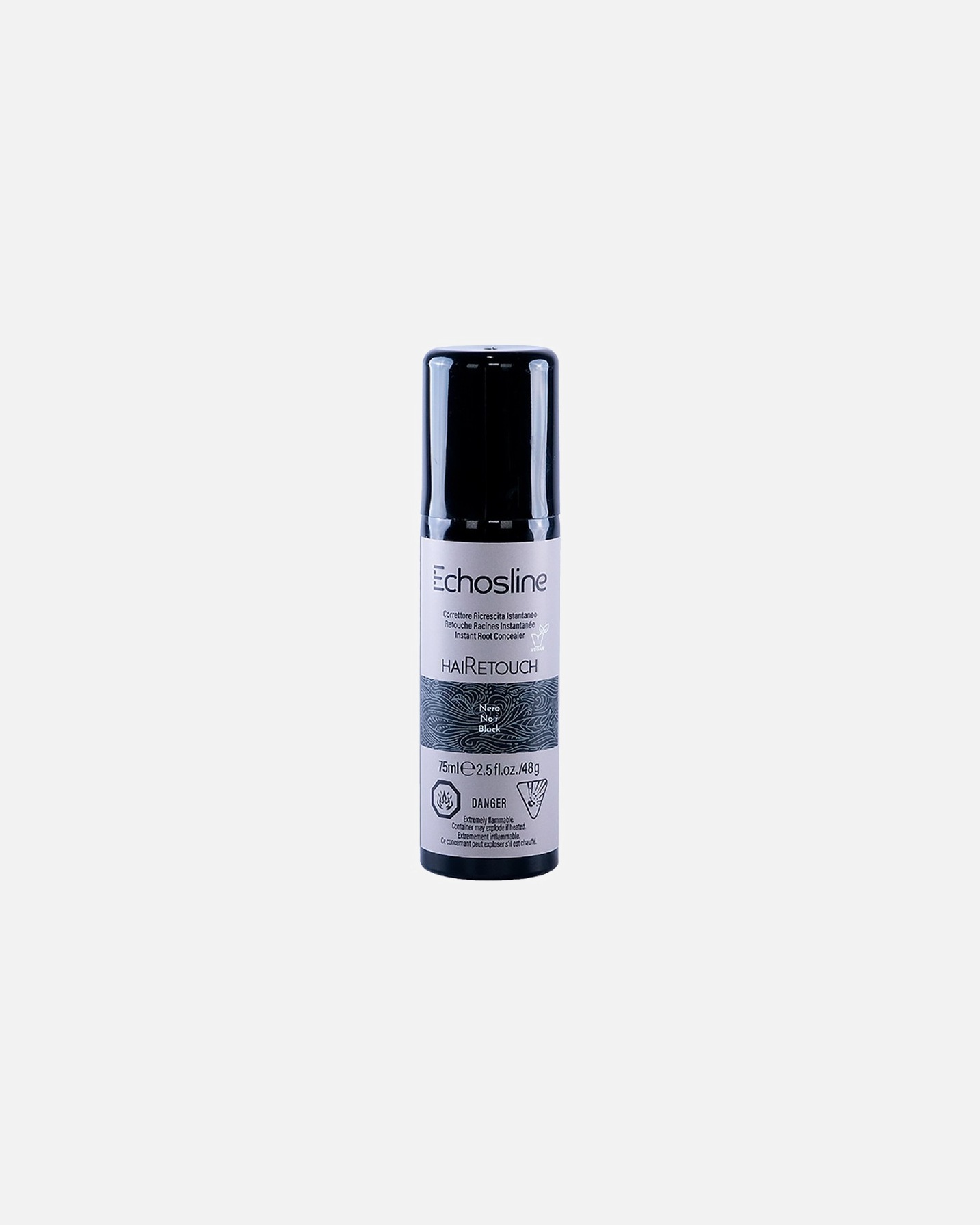 Spray Capelli di Unisex Echosline Correttore Ricrescita Istantaneo BLACK