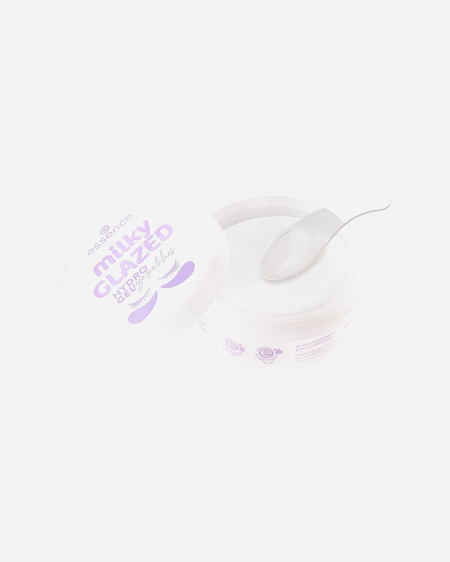 Patch occhi di Unisex essence Milky GLAZED patch occhi hydro gel 30 paia Transparent