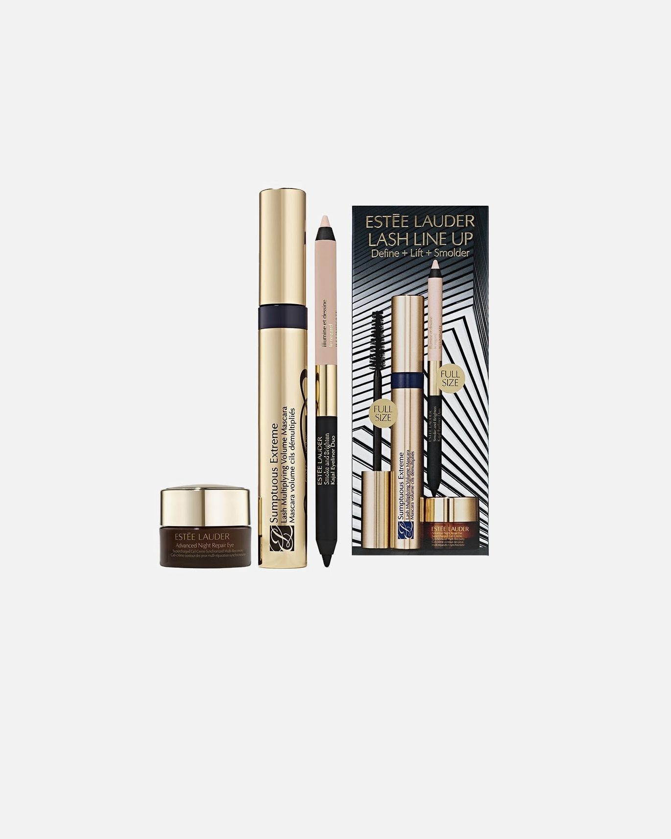 Set trucco occhi di Unisex Estée Lauder LASH LINE UP Define + Lift + Smolder 1 pezzo