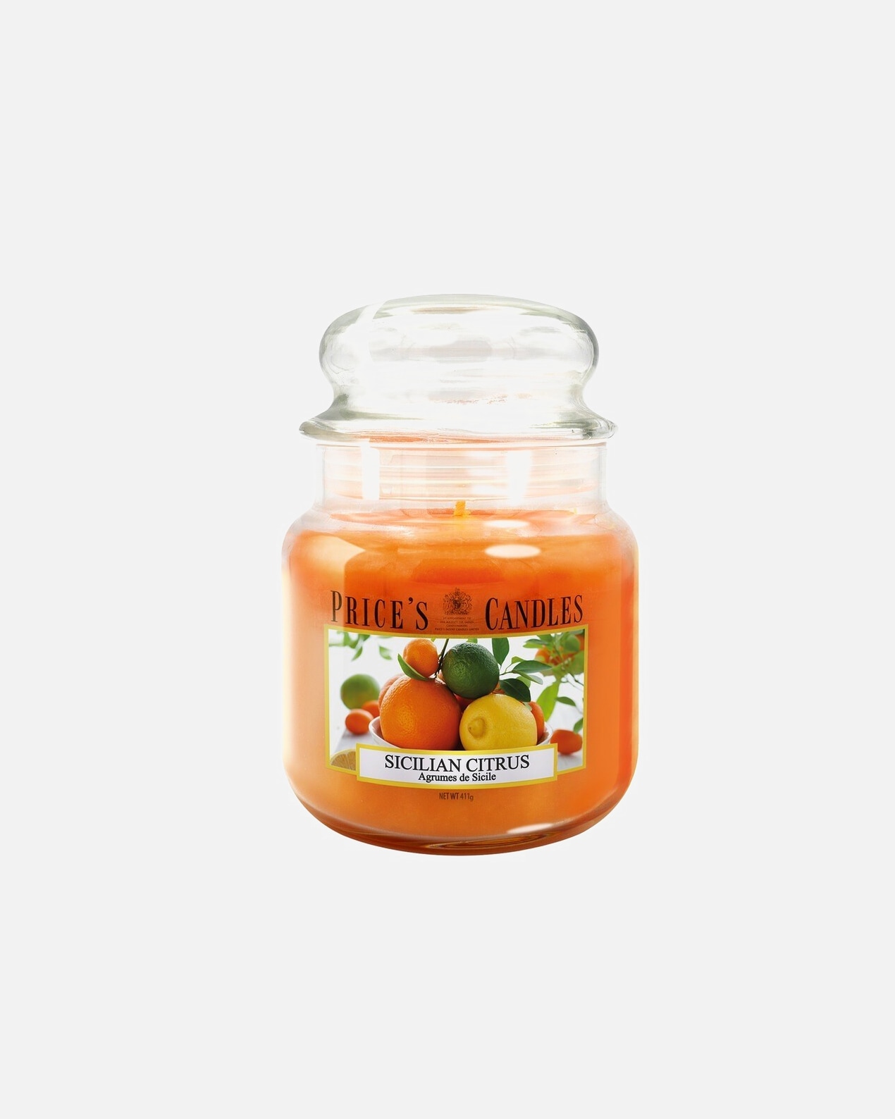 Candela di Unisex PRICE'S CANDLES Sicilian Citrus scented candle in medium jar 1 pz